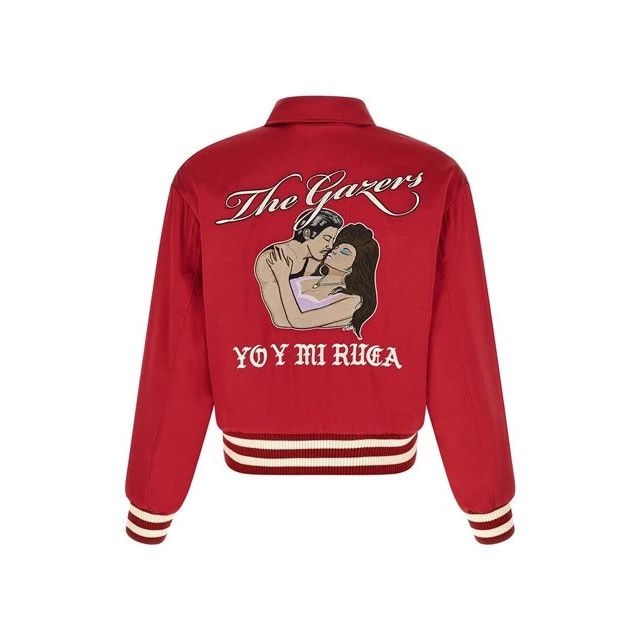 Second/Layer SECOND/LAYER Aces Satin Club Red Bomber Jacket New & Authent Size US L / EU 52-54 / 3 - 2 Thumbnail