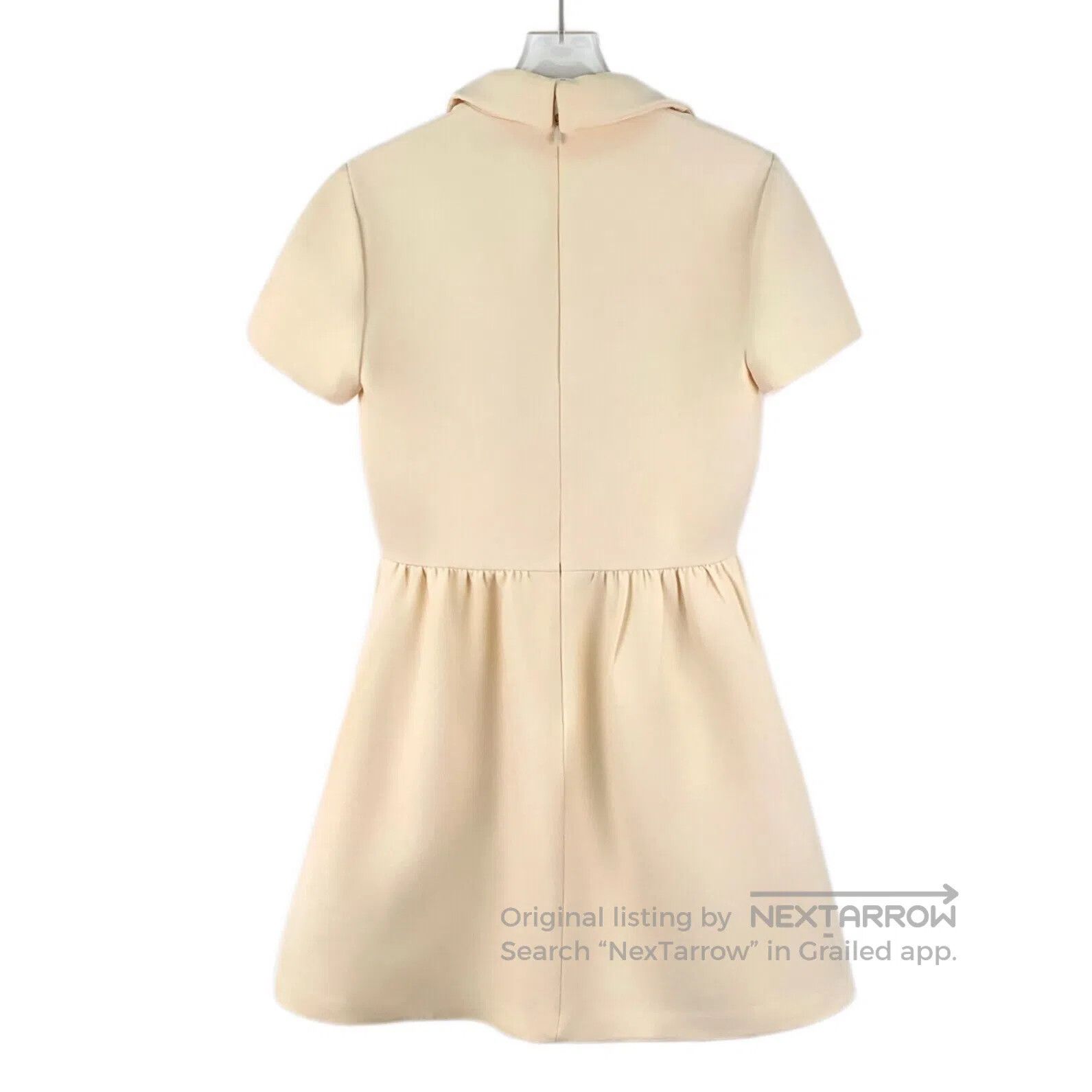Dior Dior Beige Wool Notched Lapel Single Breasted Short Sleeve Size XS / US 0-2 / IT 36-38 - 2 Thumbnail