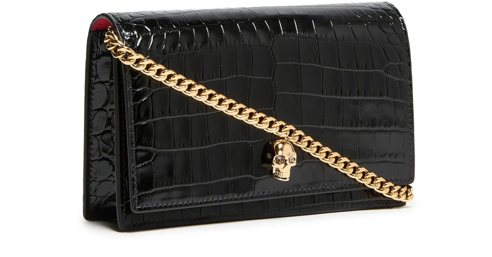 Alexander McQueen ALEXANDER MCQUEEN Skull Black Leather Shoulder Bag Size ONE SIZE - 2 Thumbnail