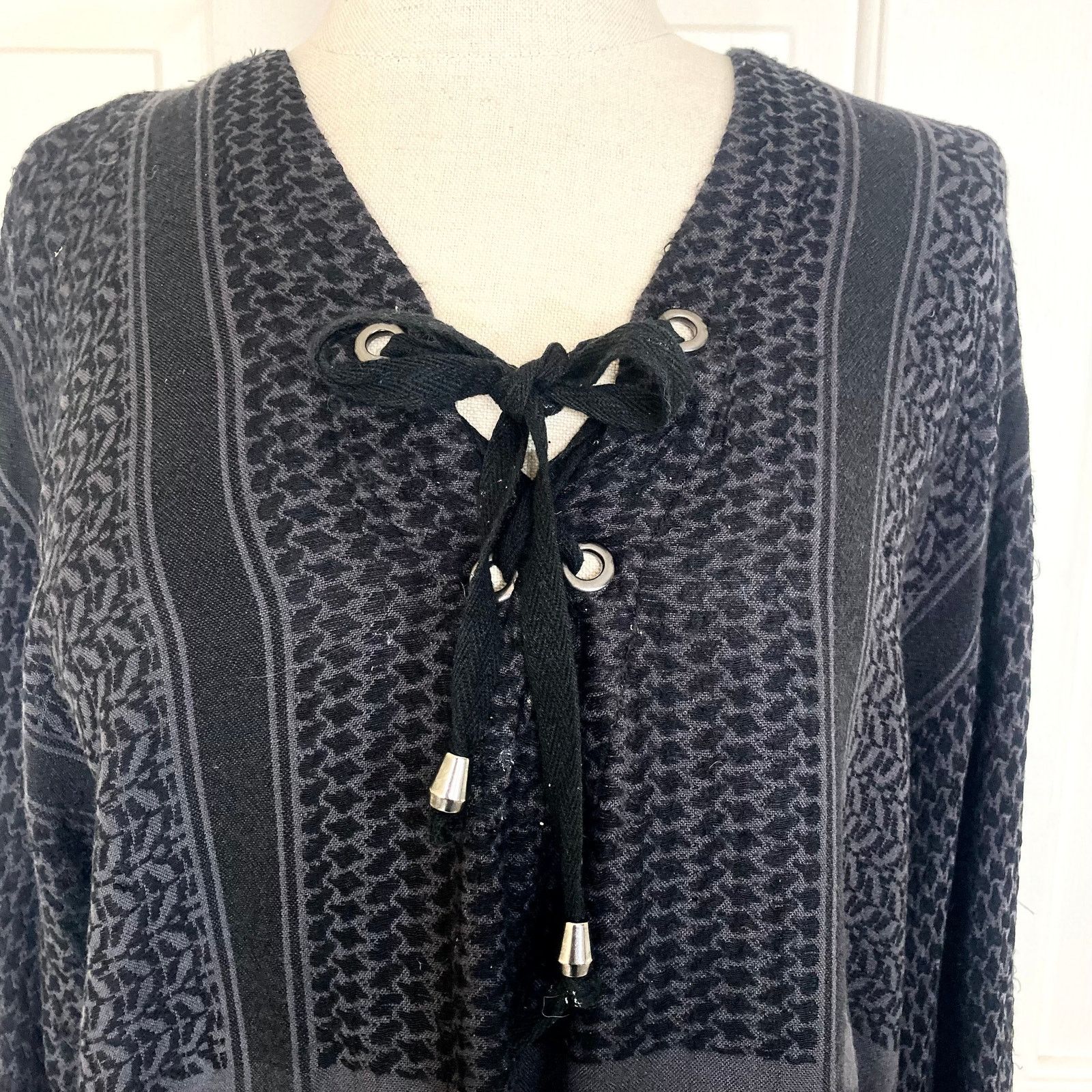 Rails Rails Lily Onyx jacquard top black gray long sleeve pullover Size S / US 4 / IT 40 - 5 Thumbnail