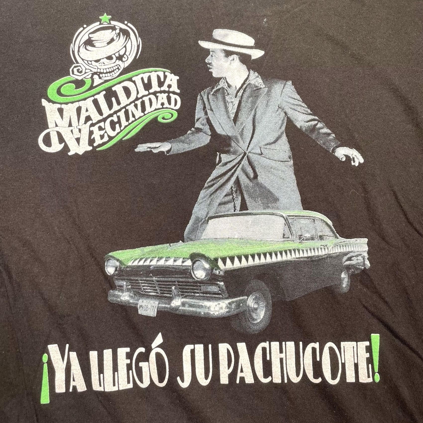 Vintage Maldita Vecindad Shirt Men’s L Black Graphic Print Jersey Cotton Crew Neck Short Sleeve Rock Music T-Shirt Men Size US L / EU 52-54 / 3 - 2 Thumbnail