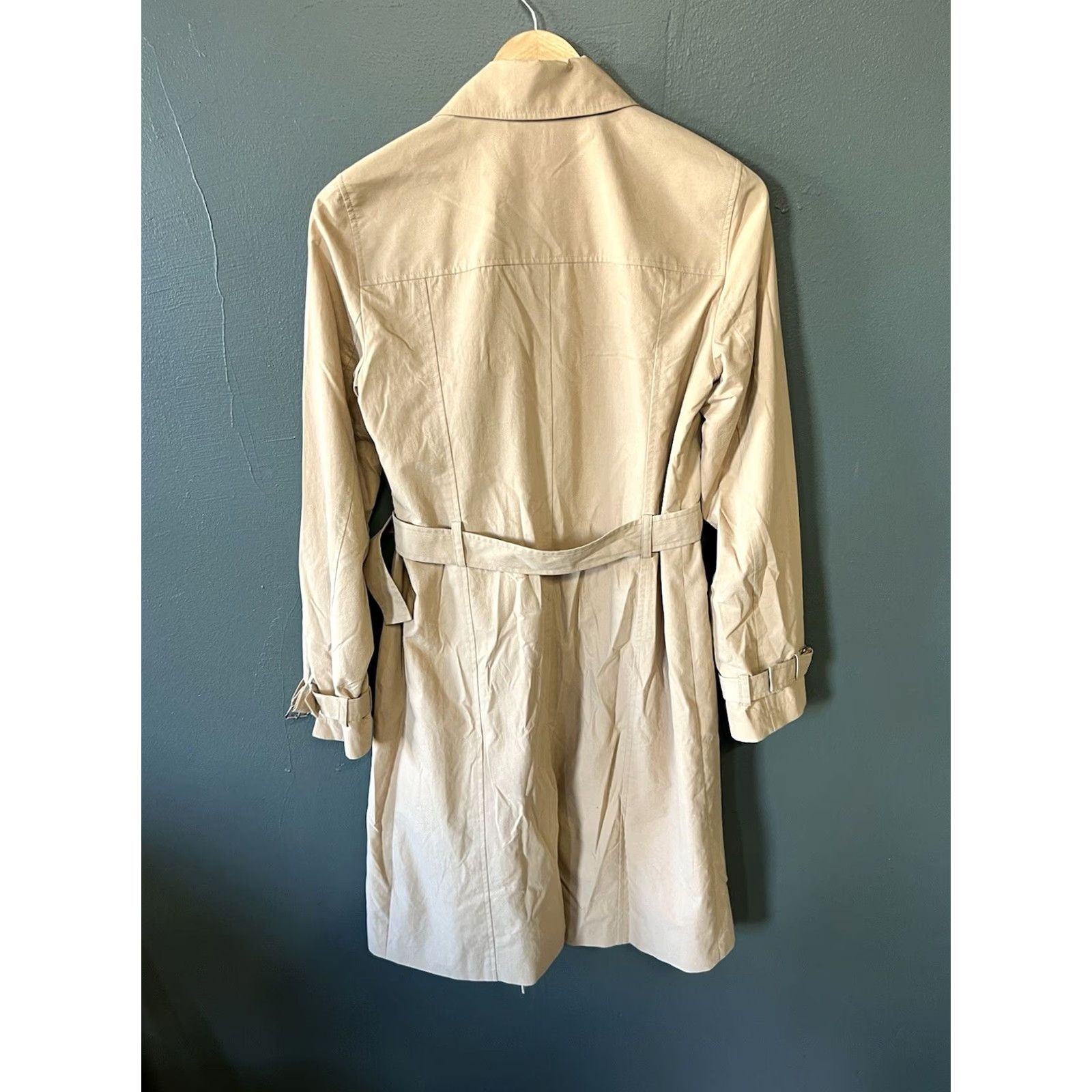 Michael Kors NWT Michael Kors Womens Trench Coat Beige Cotton Lightweight Belted Size S Size S / US 4 / IT 40 - 2 Thumbnail