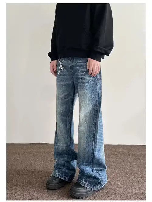 Jean Y2K Streetwear Baggy Ripped Jeans Size US 32 / EU 48 - 1 Thumbnail