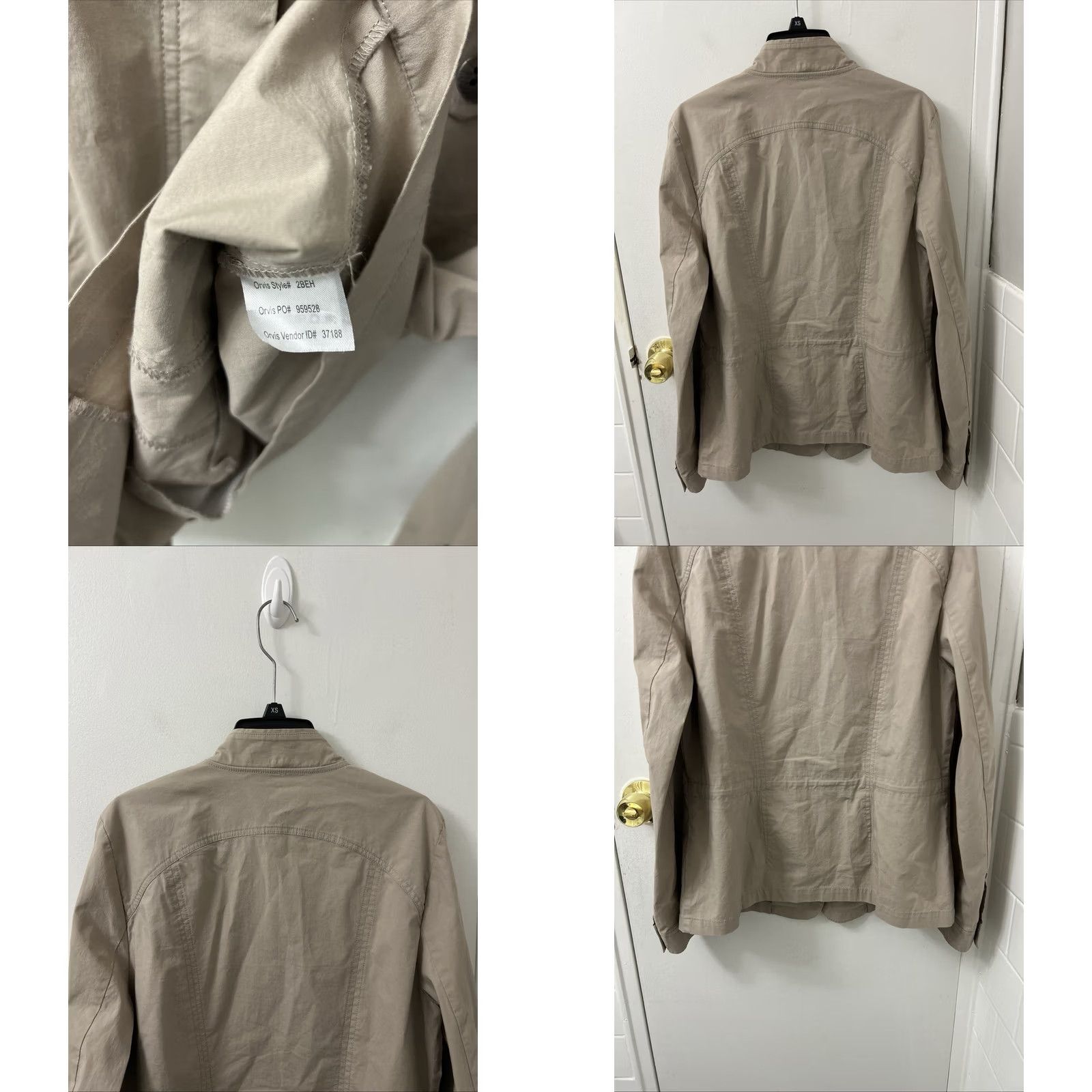 Orvis Orvis Jacket Womens Sz 10 Beige Full Zip Utility Barn Coat Pockets Long Sleeve Size L / US 10 / IT 46 - 8 Thumbnail