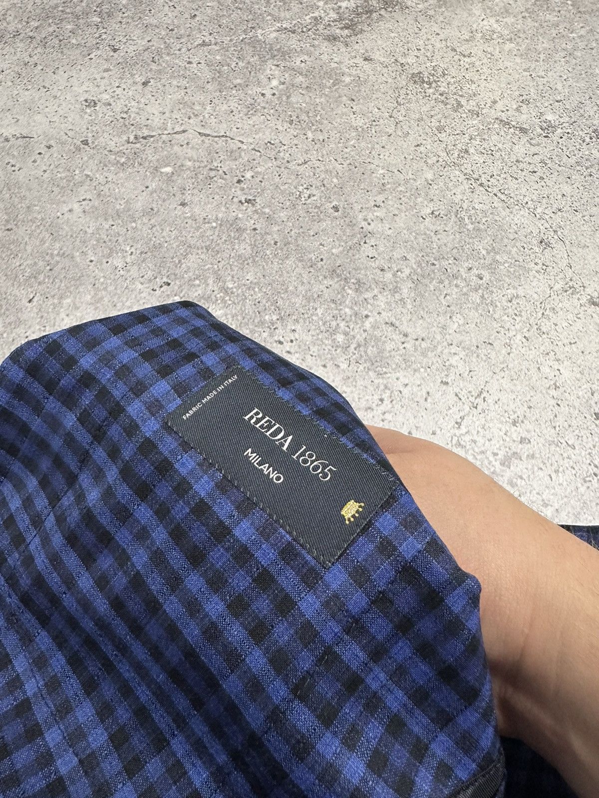 Boggi Boggi Milano Reda 1865 Blue Plaid Light Wool Button Blazer Size US S / EU 44-46 / 1 - 11 Thumbnail