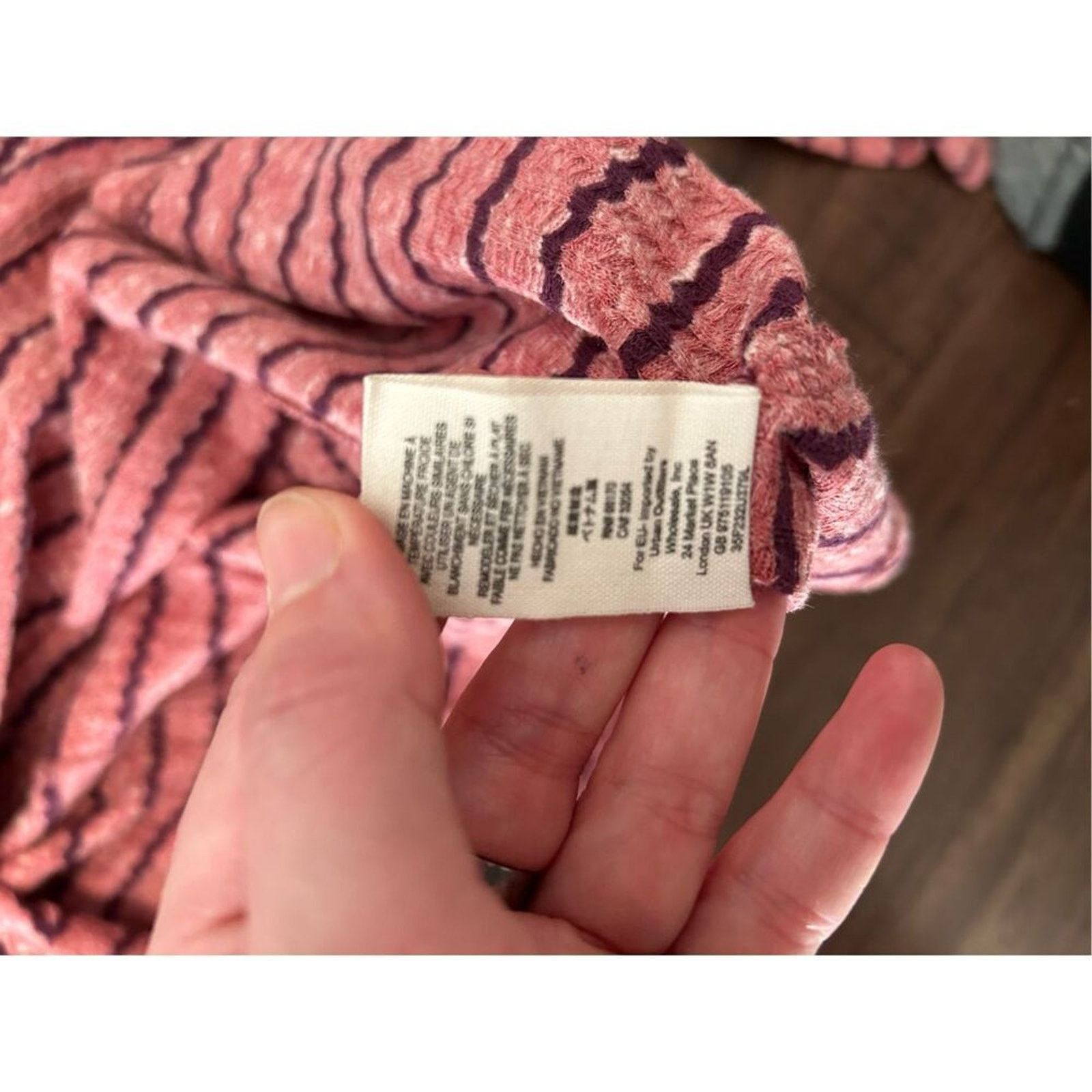 Free People Free People Auntie Em Waffle Knit Peplum Top, Pink, Sz XS Size XS / US 0-2 / IT 36-38 - 7 Thumbnail