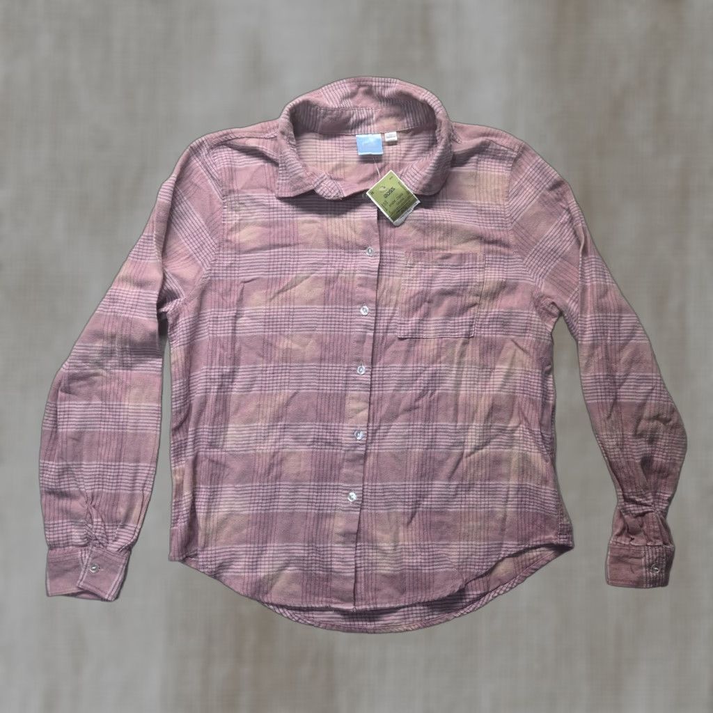 Vintage NEW Care Bears Shirt Pink Plaid Soft Flannel Button Up Long Sleeve M Medium Size M / US 6-8 / IT 42-44 - 1 Thumbnail