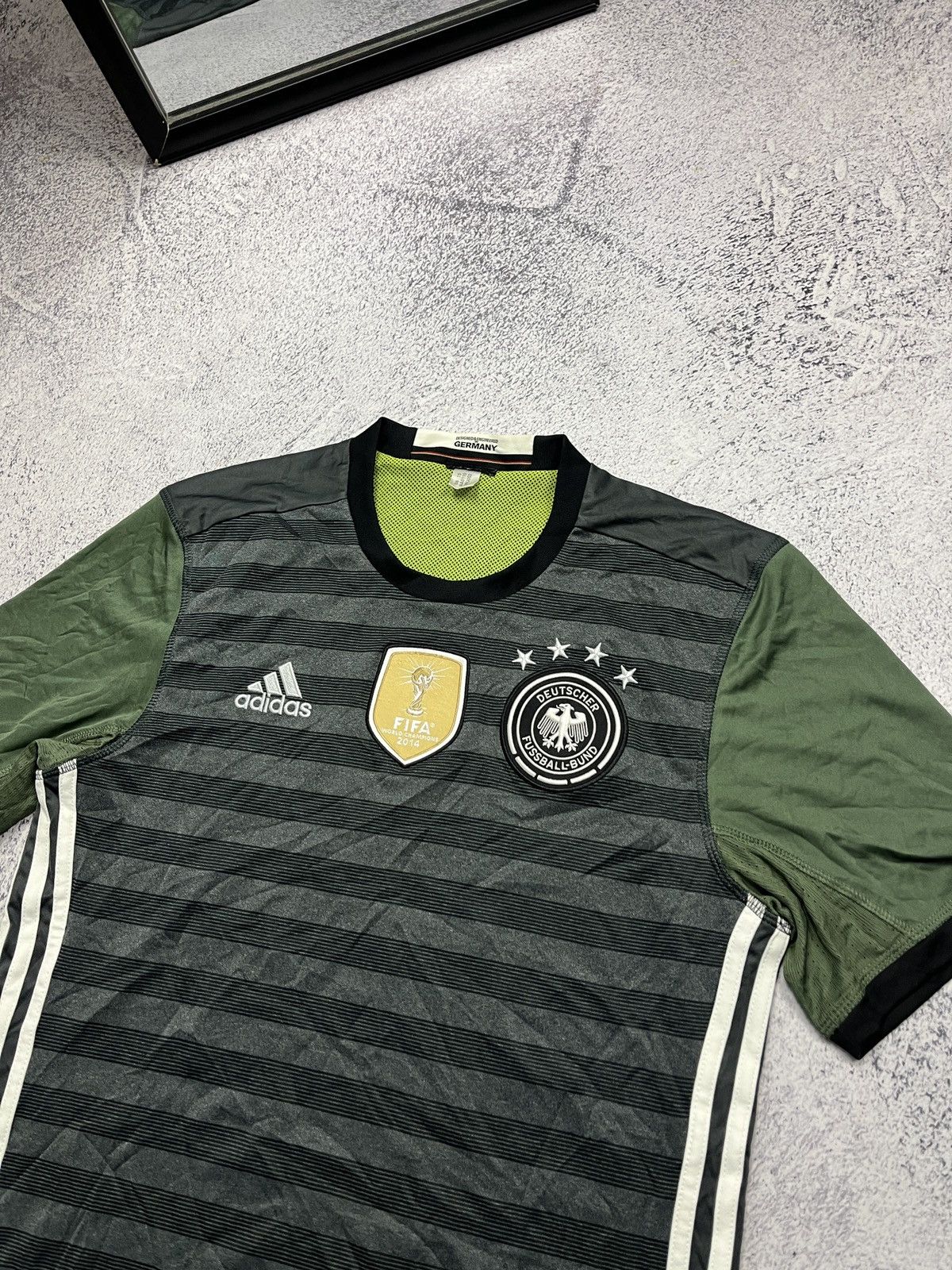 Adidas Adidas Germany 2015/16 Away Double Sided Soccer Jersey Size US S / EU 44-46 / 1 - 4 Thumbnail