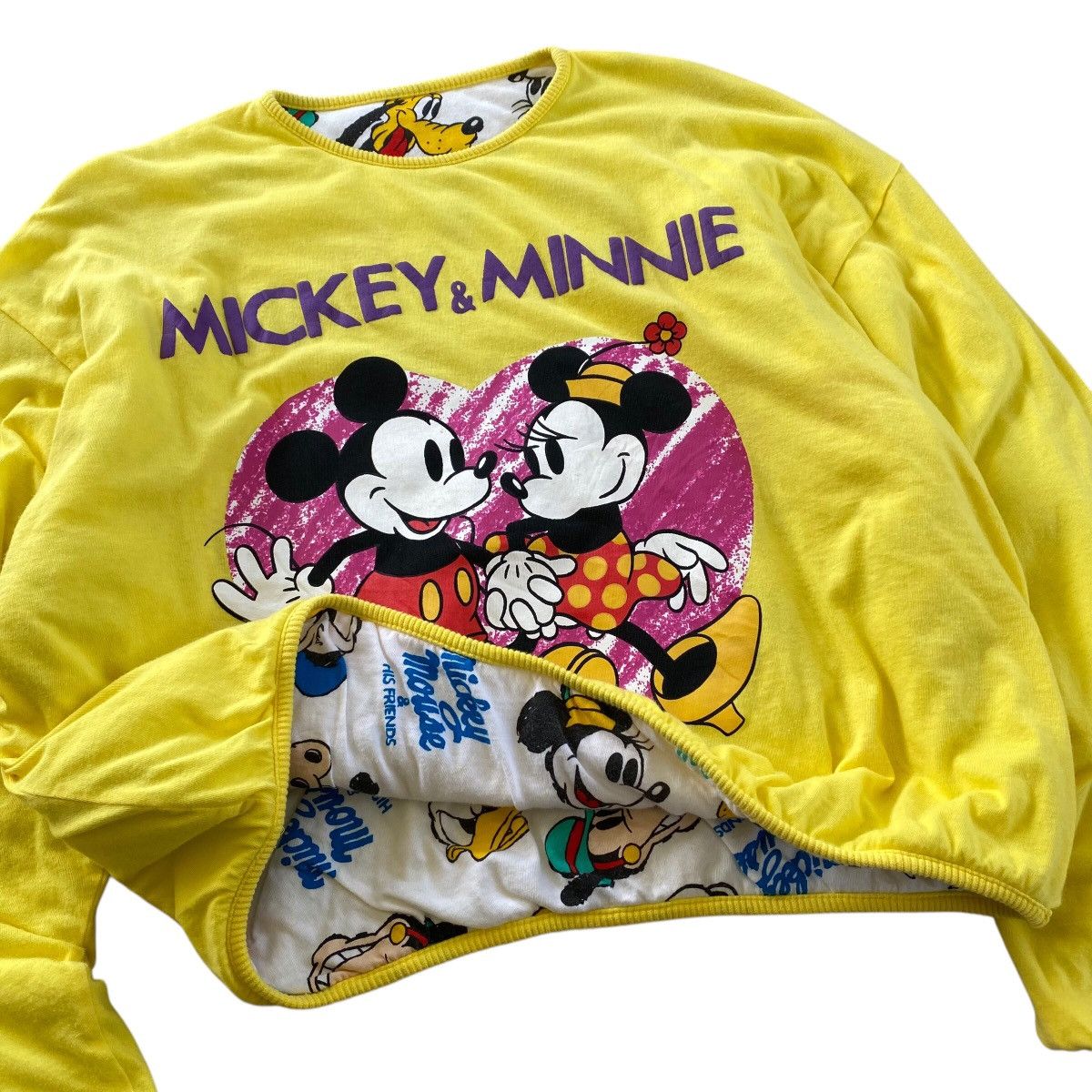 Disney × Mickey Mouse × Vintage MICKEY MOUSE and His Friend Nice Design Reversible Size US L / EU 52-54 / 3 - 4 Thumbnail