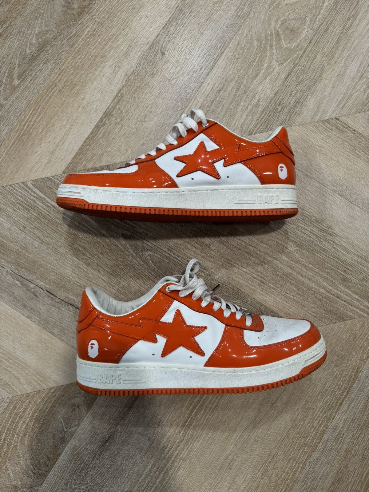 Bape Bapestas Orange Size US 13 / EU 46 - 1 Thumbnail