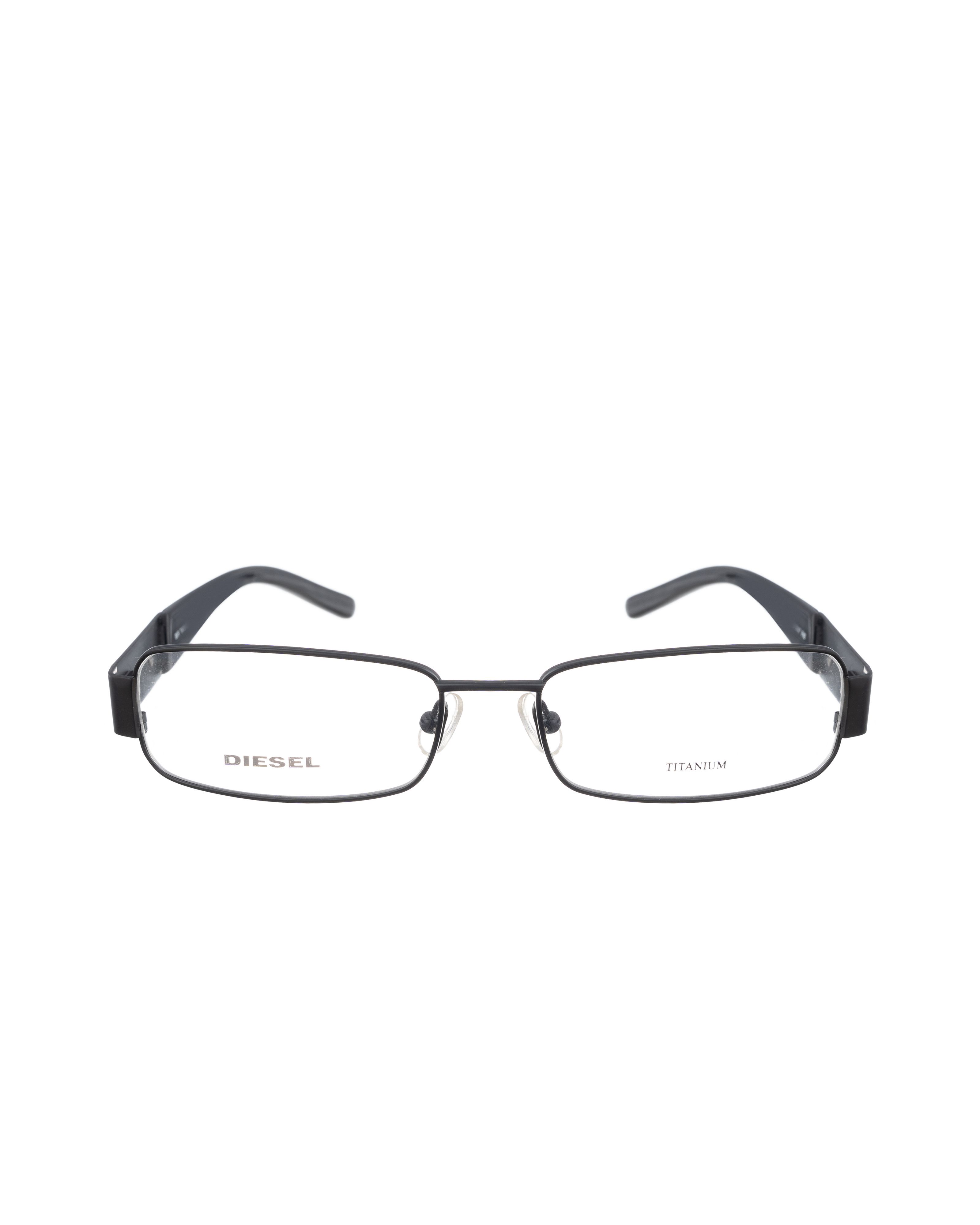 Diesel Diesel 00s Black Rectangular Glasses & Silver Big Logo Size ONE SIZE - 3 Thumbnail