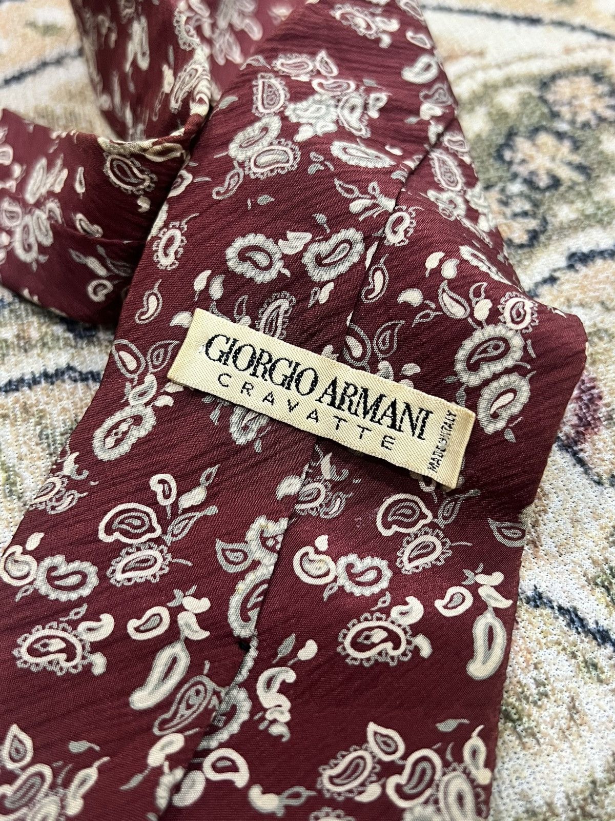Giorgio Armani × Vintage Vtg Giorgio Armani Cravatte Silk Necktie Size ONE SIZE - 3 Thumbnail