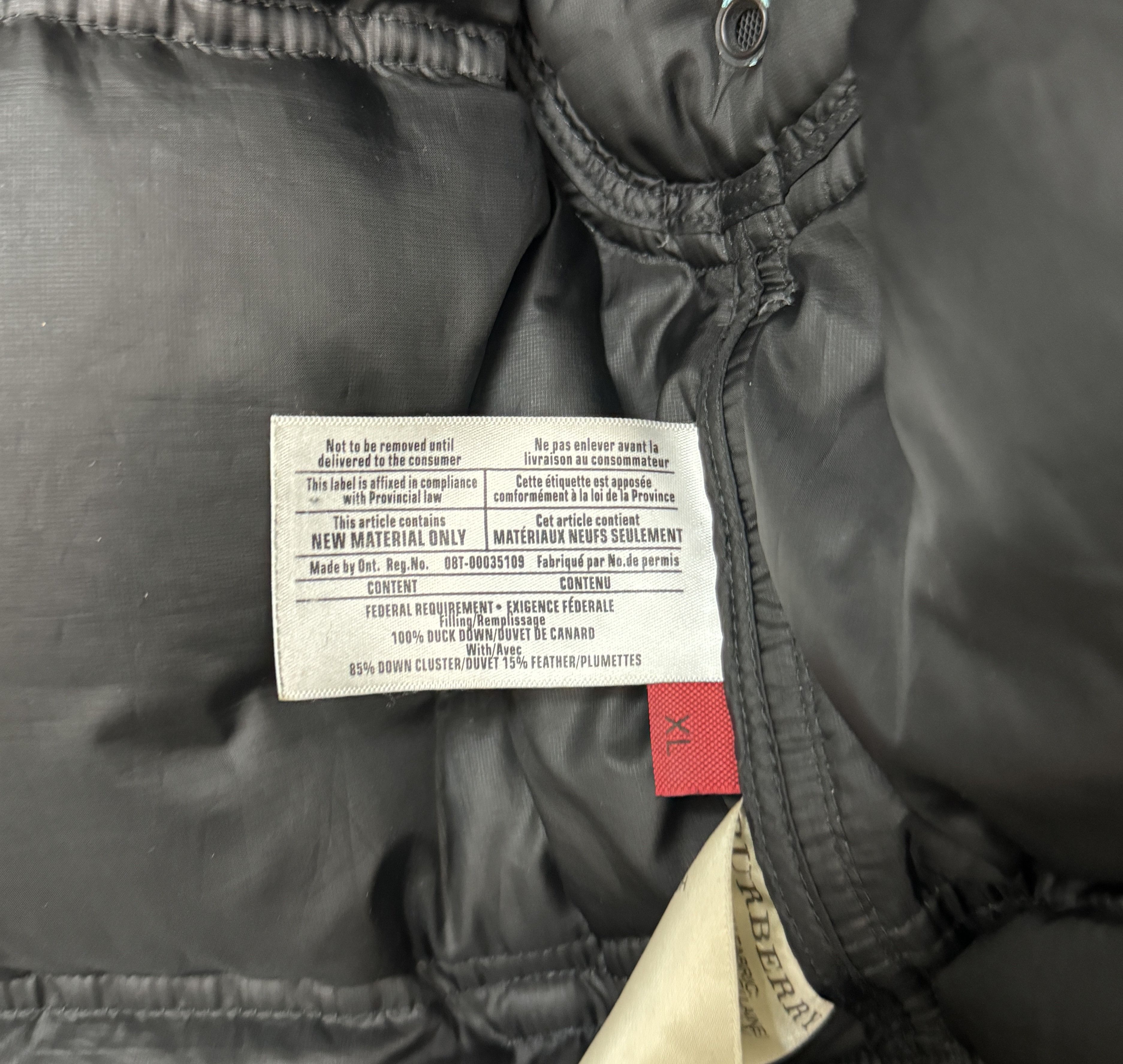 Burberry Burberry Sport Wool Down Jacket Coat Puffer Big Logo Size XL Size US XL / EU 56 / 4 - 11 Thumbnail