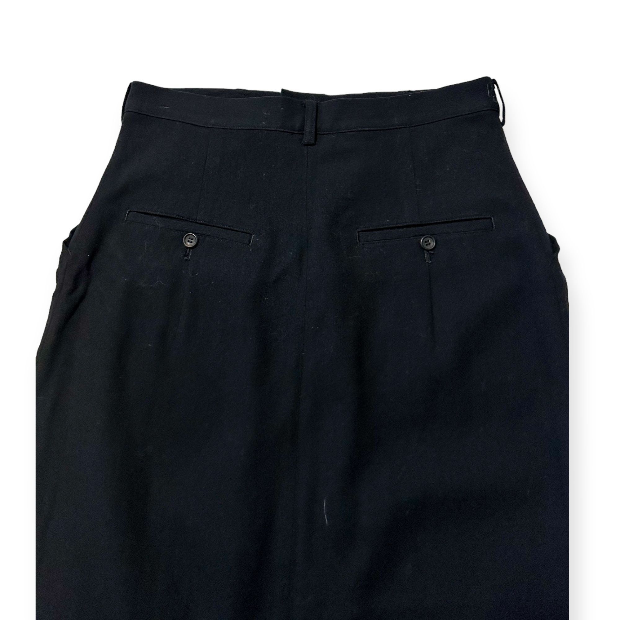 Y's Vintage Y’s Yohji Yamamoto Black wool midi skirt, One size Size 30" / US 8 / IT 44 - 8 Thumbnail