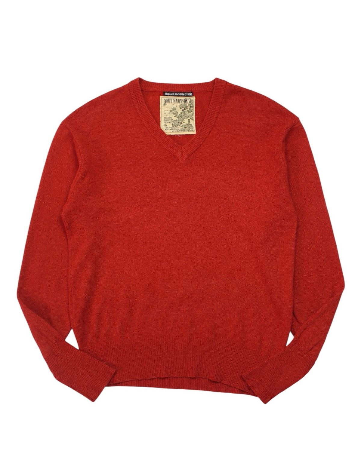 45rpm 2000S 45RPM “NORTH MARINE DRIVE” V-NECK KNIT Size US L / EU 52-54 / 3 - 1 Thumbnail
