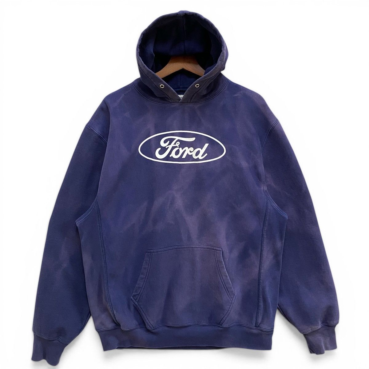 Steve And Barrys Vintage Ford Motor Co Hoodie Faded Navy Blue Steve & Barry’s Size US L / EU 52-54 / 3 - 2 Thumbnail
