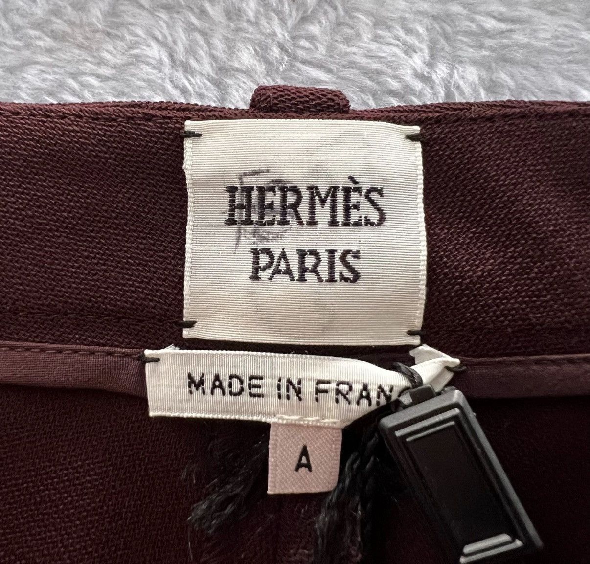 Hermes Hermès Deep Red Straight-leg Trousers J41 Size 25" / US 0 / IT 36 - 3 Thumbnail