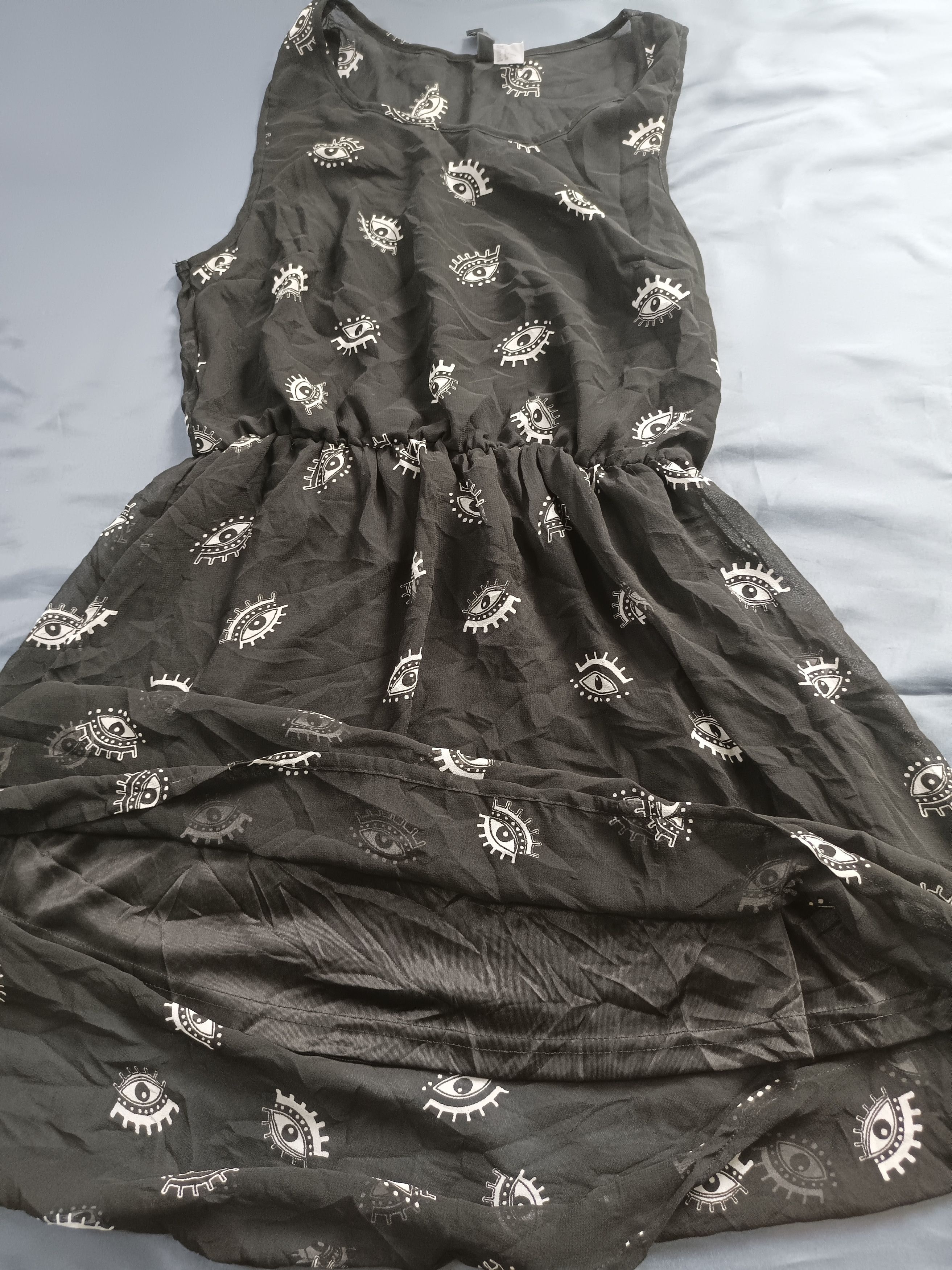 Divided × H&M × Japanese Brand H&M Divided Black All Seeing Eye Dress Sleeve less Size M / US 6-8 / IT 42-44 - 15 Thumbnail