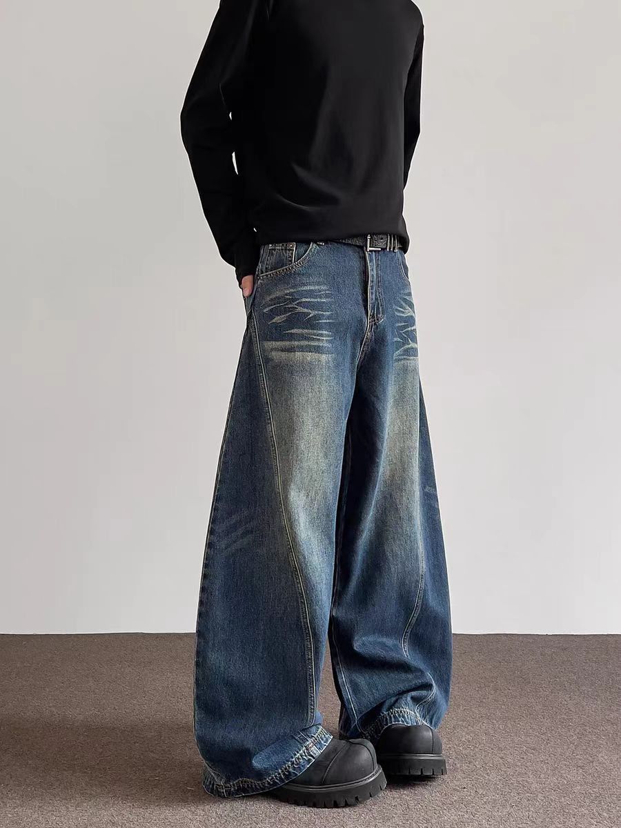 Japanese Brand × Jean Retro vintage deconstruction curved knife baggy jeans Size US 30 / EU 46 - 5 Thumbnail