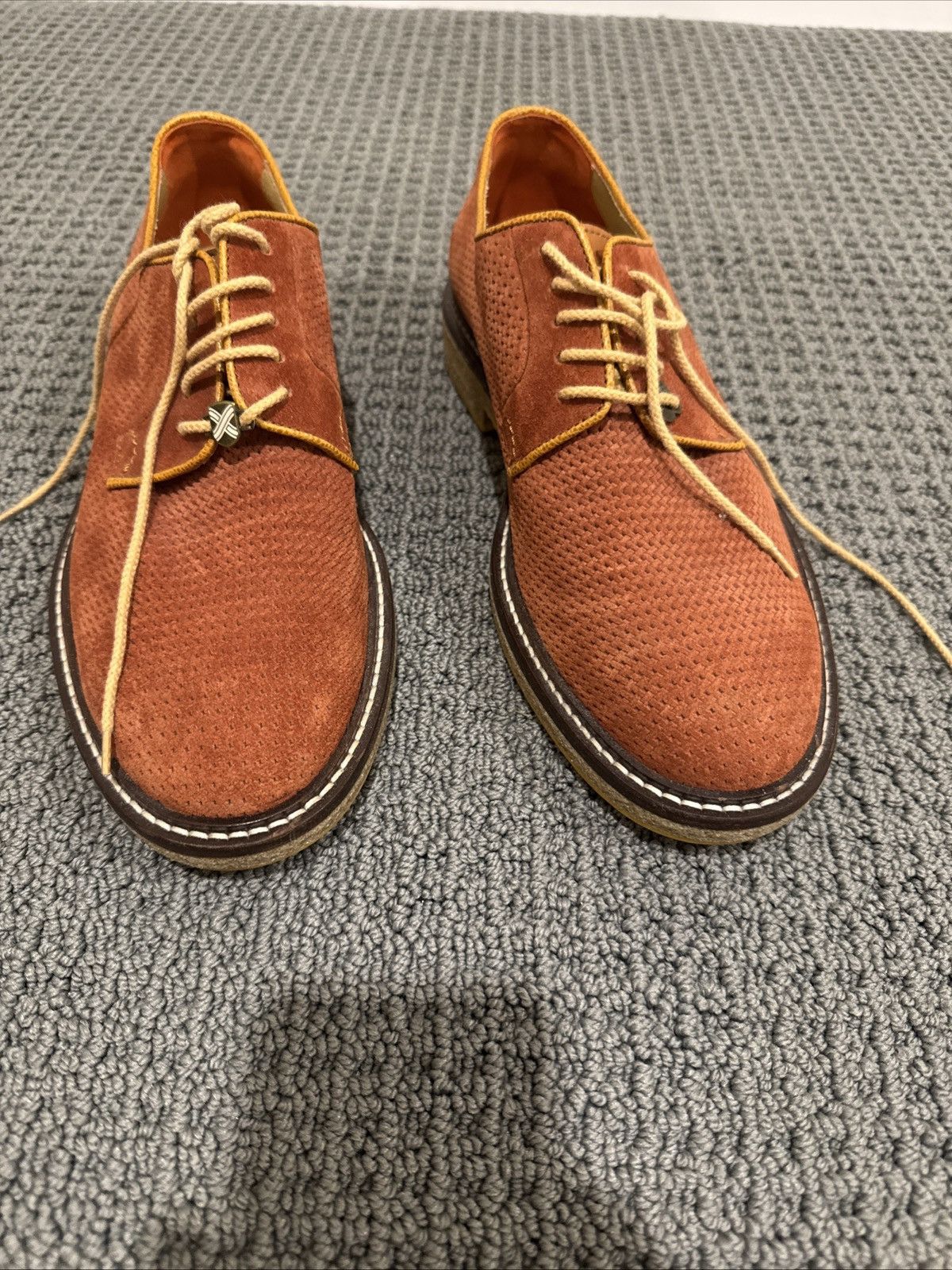 Other Brimarts made in Italy rust suede derbies Size US 9.5 / EU 42-43 - 7 Thumbnail