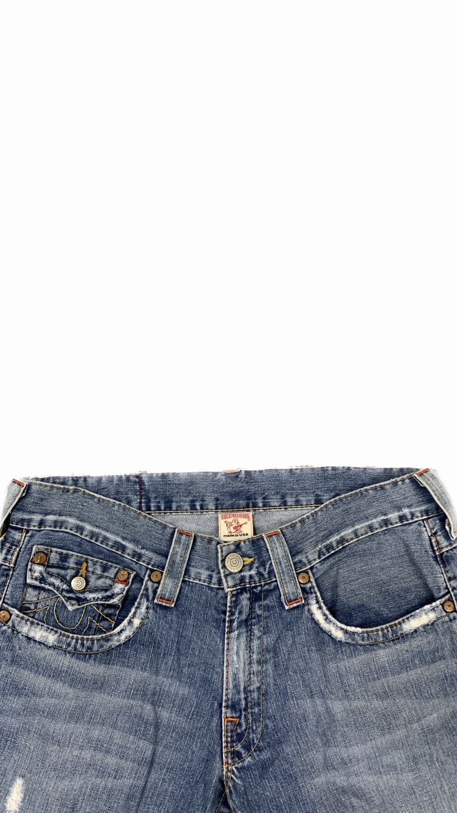 True Religion × Vintage True Religion Brand Jeans Size US 34 / EU 50 - 2 Thumbnail