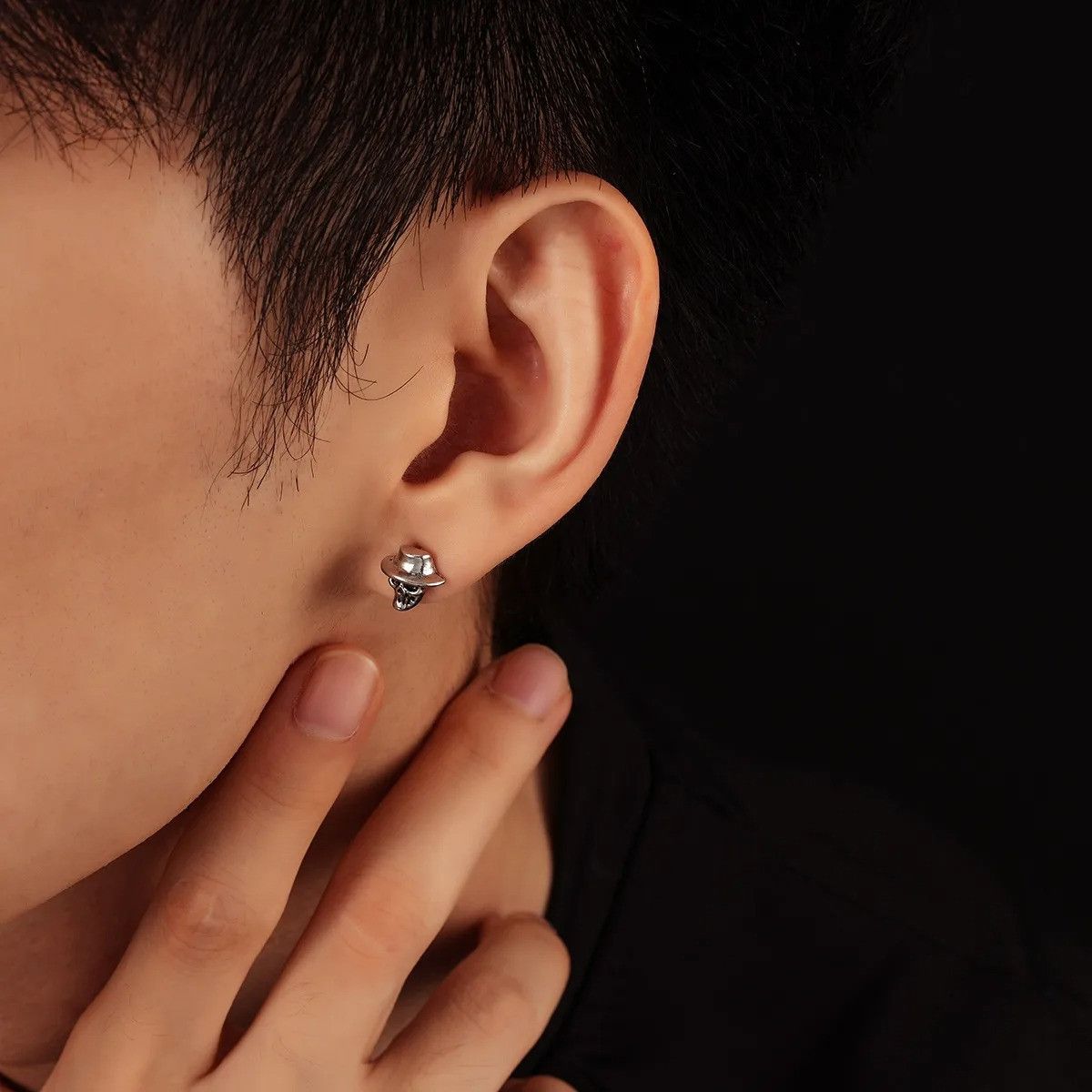 Jewelry Halloween Skull Head Earrings Size ONE SIZE - 3 Thumbnail