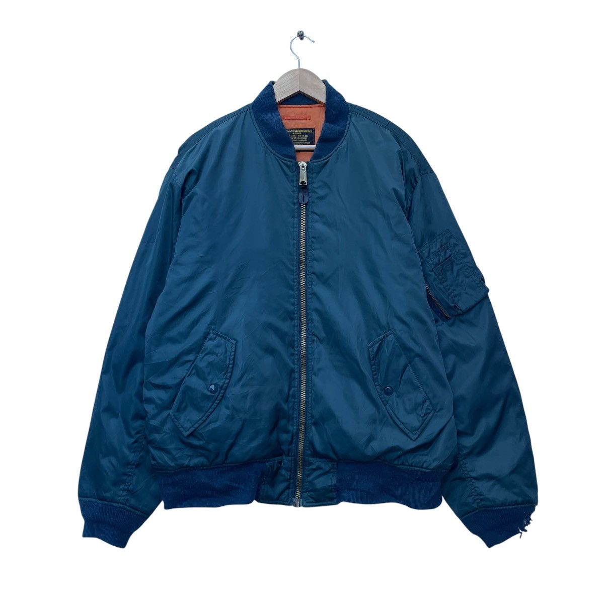 Japanese Brand 💥Flight Jacket IT Plain Bomber Jacket Type Ma 1 Size US XL / EU 56 / 4 - 1 Thumbnail