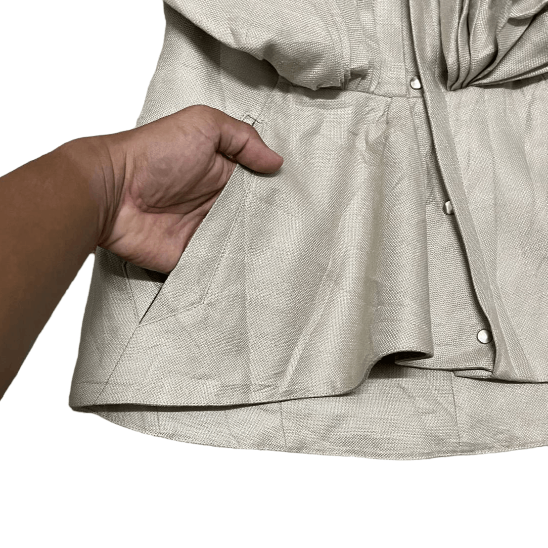 Thierry Mugler Vintage 90's Thierry Mugler Jacket Short Sleeve Linen 100% Size S / US 4 / IT 40 - 4 Thumbnail