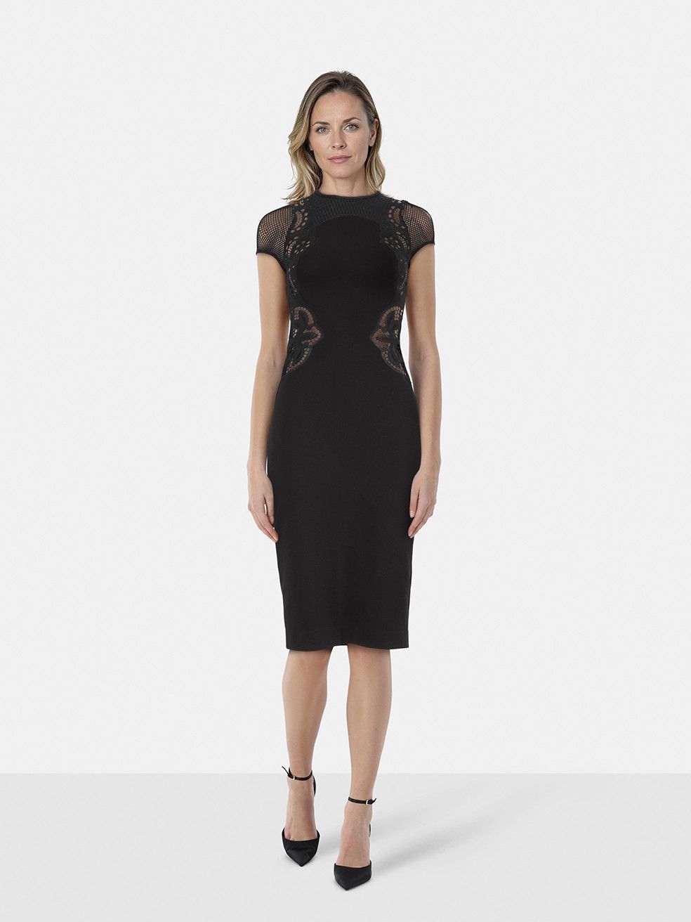 Stella McCartney Black Broderie Anglaise Dress Size XXS / US 00 / IT 34 - 1 Thumbnail