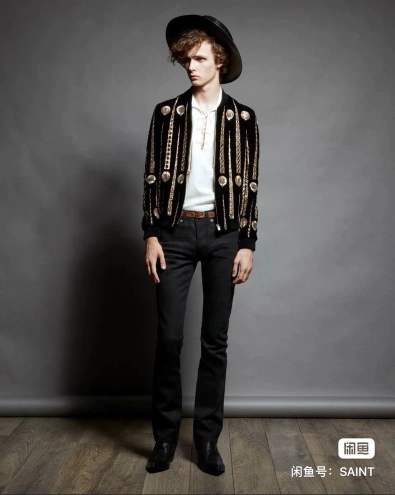 Saint Laurent Paris saint laurent paris19ss mirrored jukebox velour jacket 2503 Size US S / EU 44-46 / 1 - 5 Thumbnail