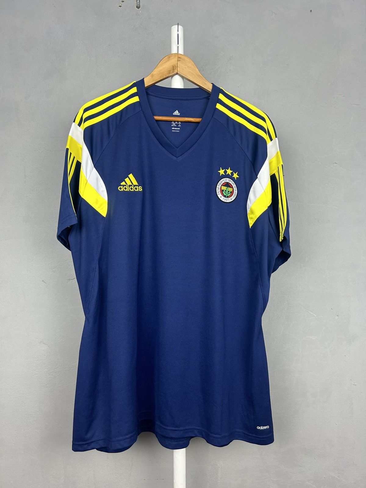 Adidas Fenerbache adidas 2014-15 Training Shirt jersey Size US XXL / EU 58 / 5 - 2 Thumbnail