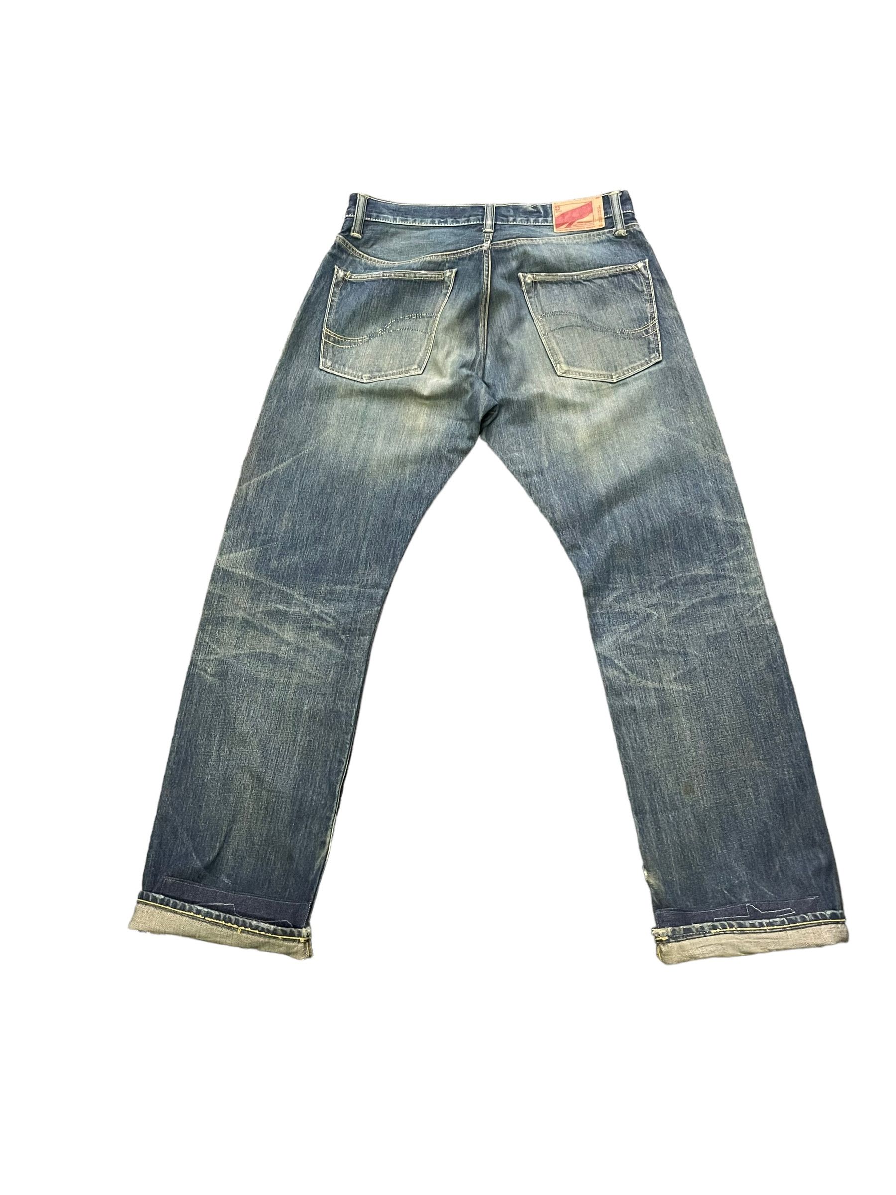 Japanese Brand Vintage Subciety Selvedge Distresed Denim Size US 34 / EU 50 - 4 Thumbnail