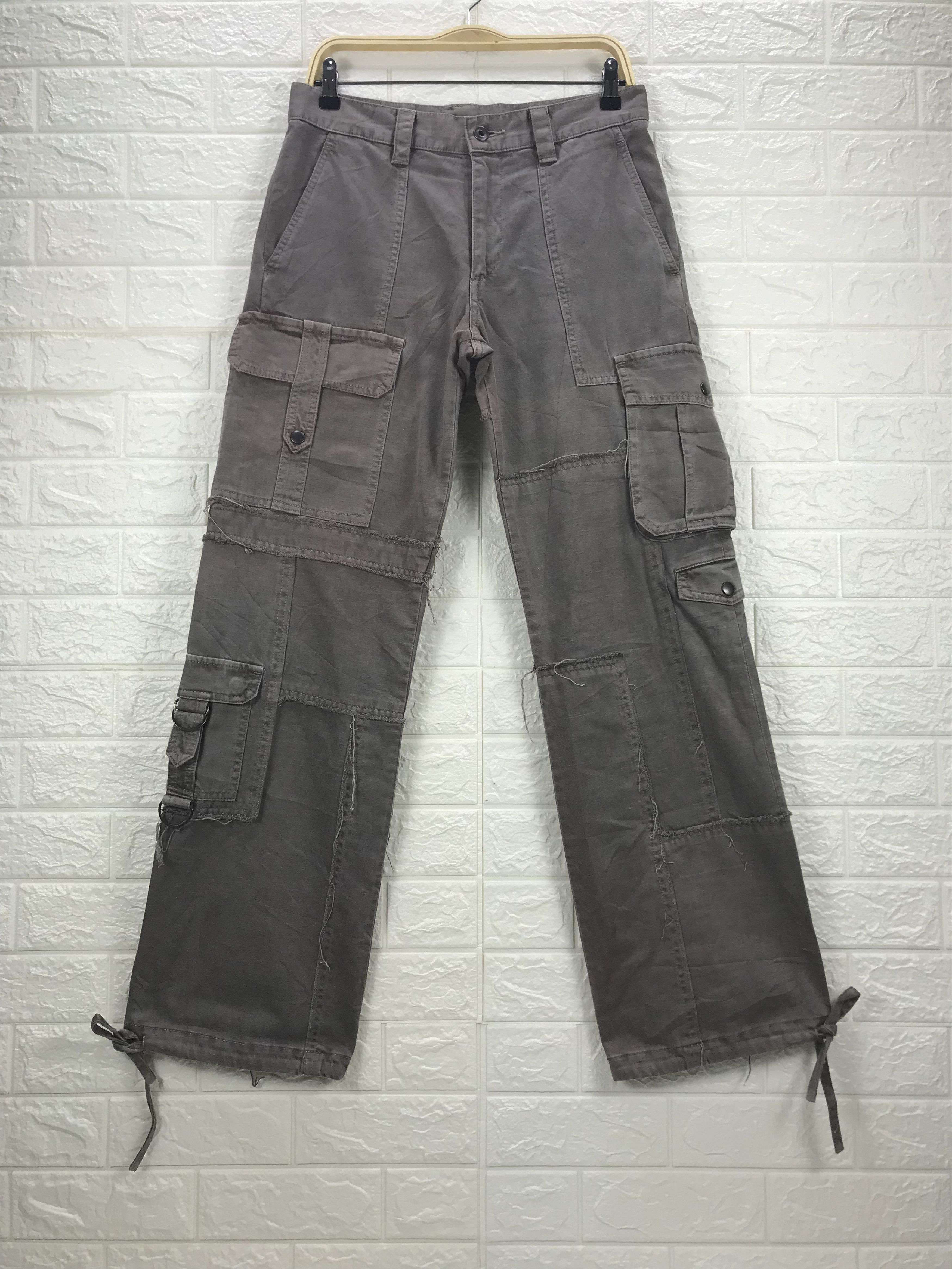 Vintage Japanese Bondage Shellac Multi Pocket Cargo Pants