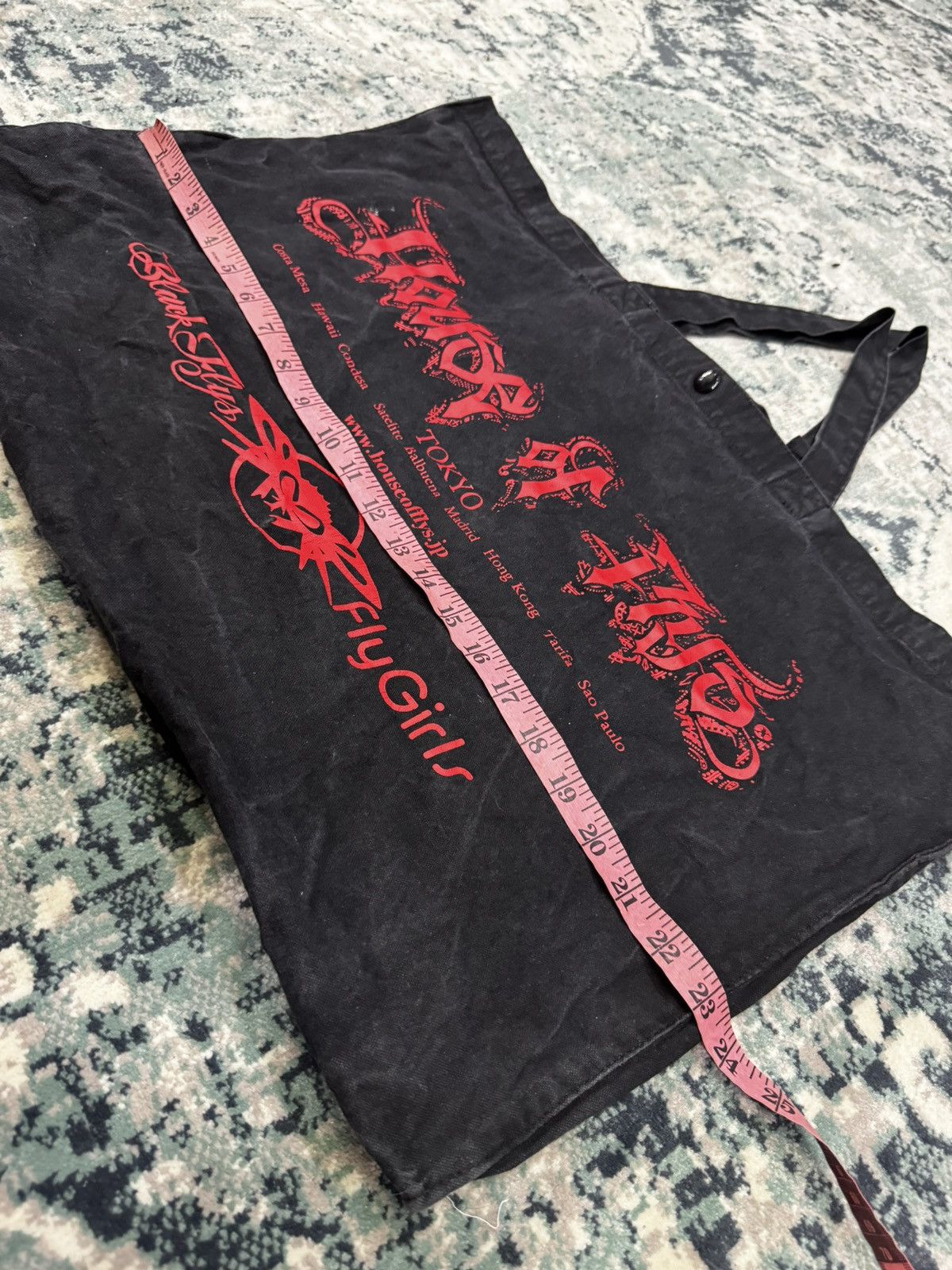 Japanese Brand × Vintage HOUSE OF FLYS BY BLACK FLYS SKATEBOARD TOTE BAG Size ONE SIZE - 3 Thumbnail