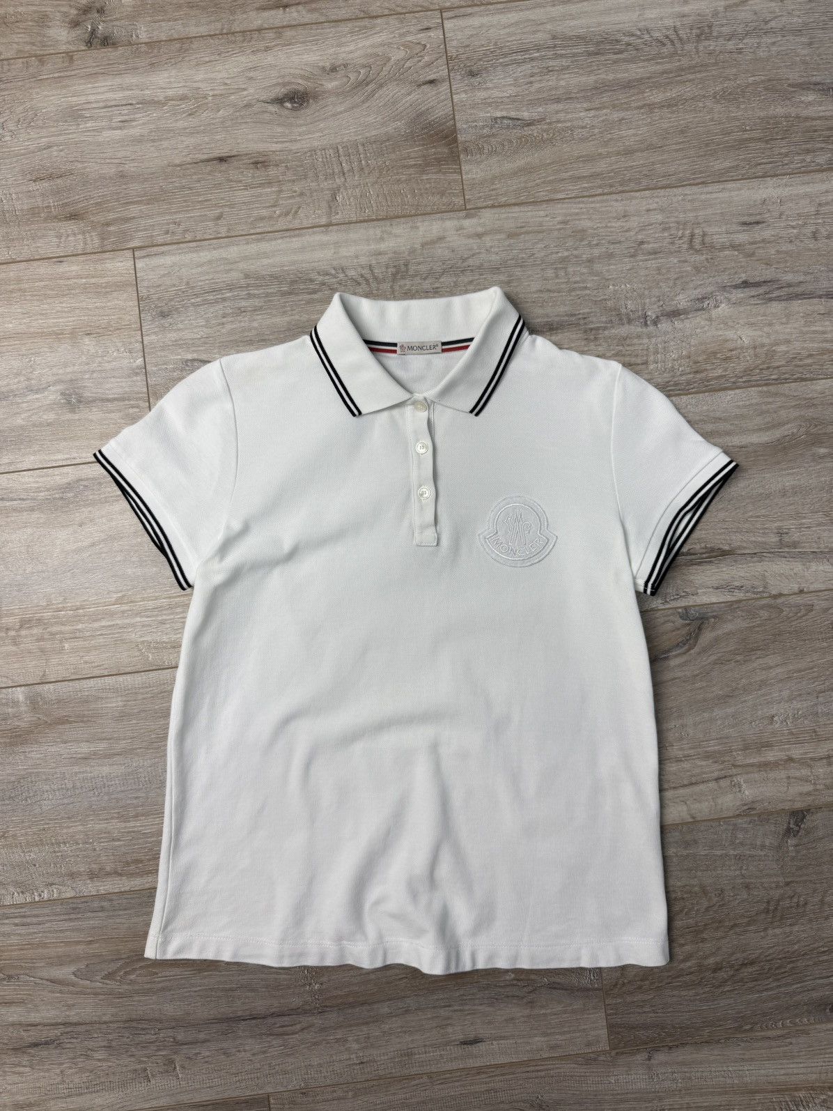 Moncler Moncler Polo With Large Patch Logo Size M / US 6-8 / IT 42-44 - 5 Thumbnail