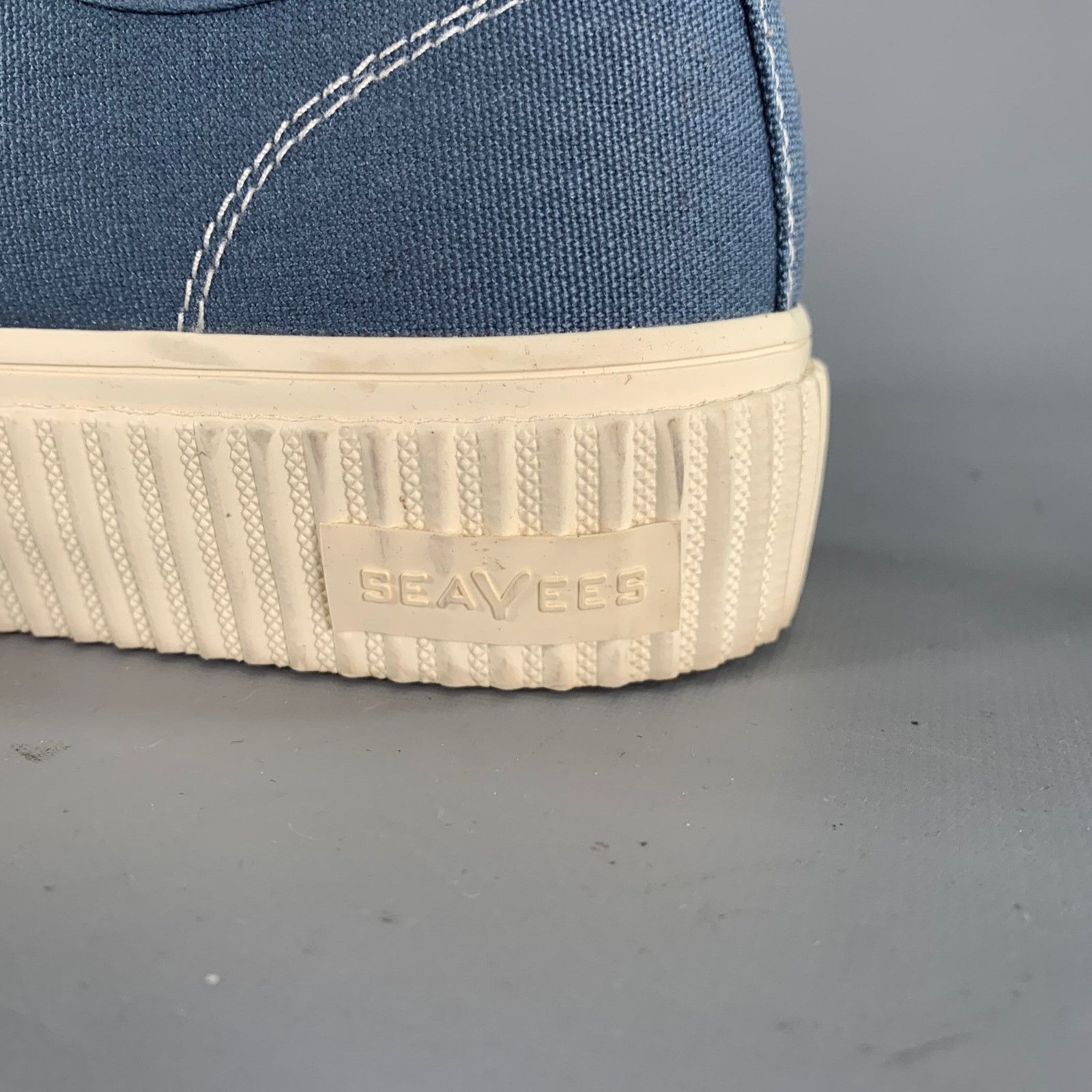 SeaVees SEAVEES Size 9.5 Blue Canvas Platform Sneakers Size US 9.5 / EU 42-43 - 8 Thumbnail
