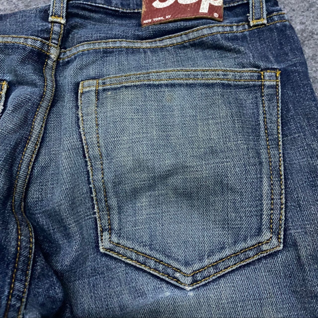 Supreme 💥Best Offer💥Vintage Supreme Selvegde Distressed Denim Size US 32 / EU 48 - 13 Thumbnail