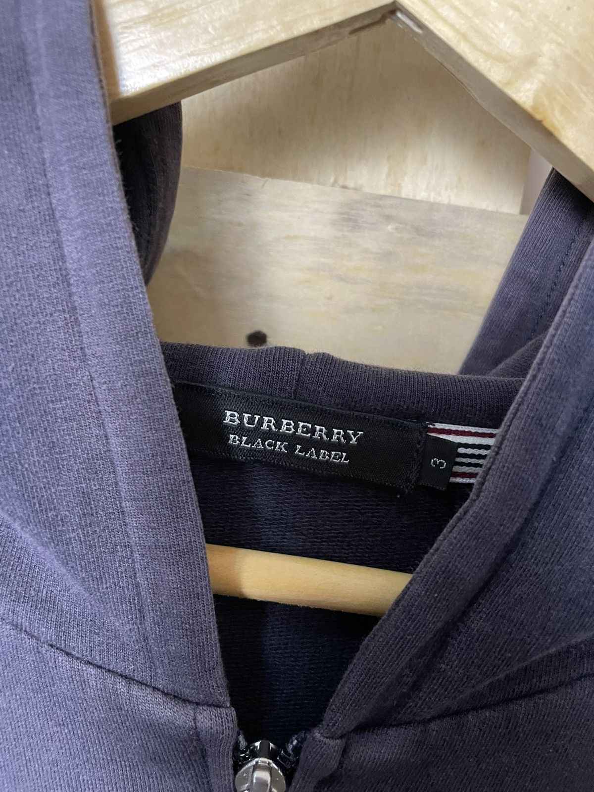 Burberry Burberry black label y2k sunfaded Zipper Hoodie Size US L / EU 52-54 / 3 - 6 Thumbnail