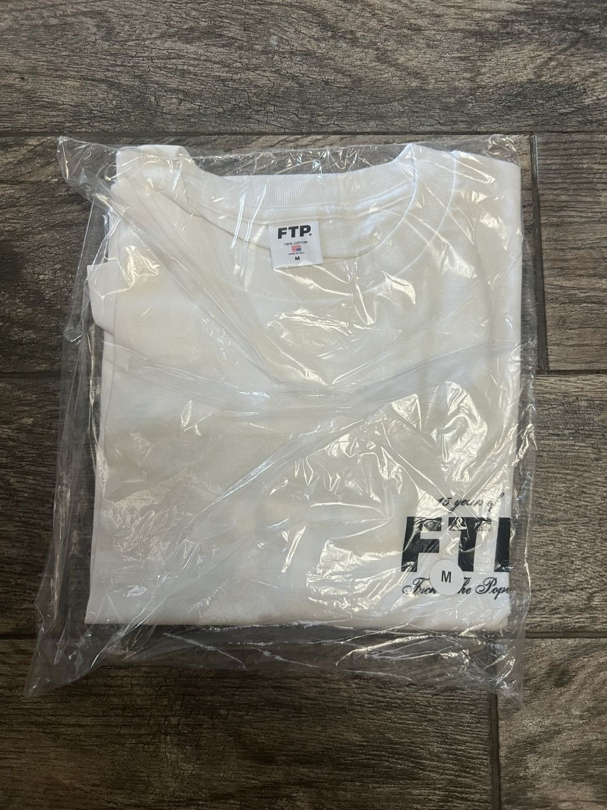 Fuck The Population FTP 15 Year Anniversary Logo Tee (Size Medium) Size US M / EU 48-50 / 2 - 3 Thumbnail