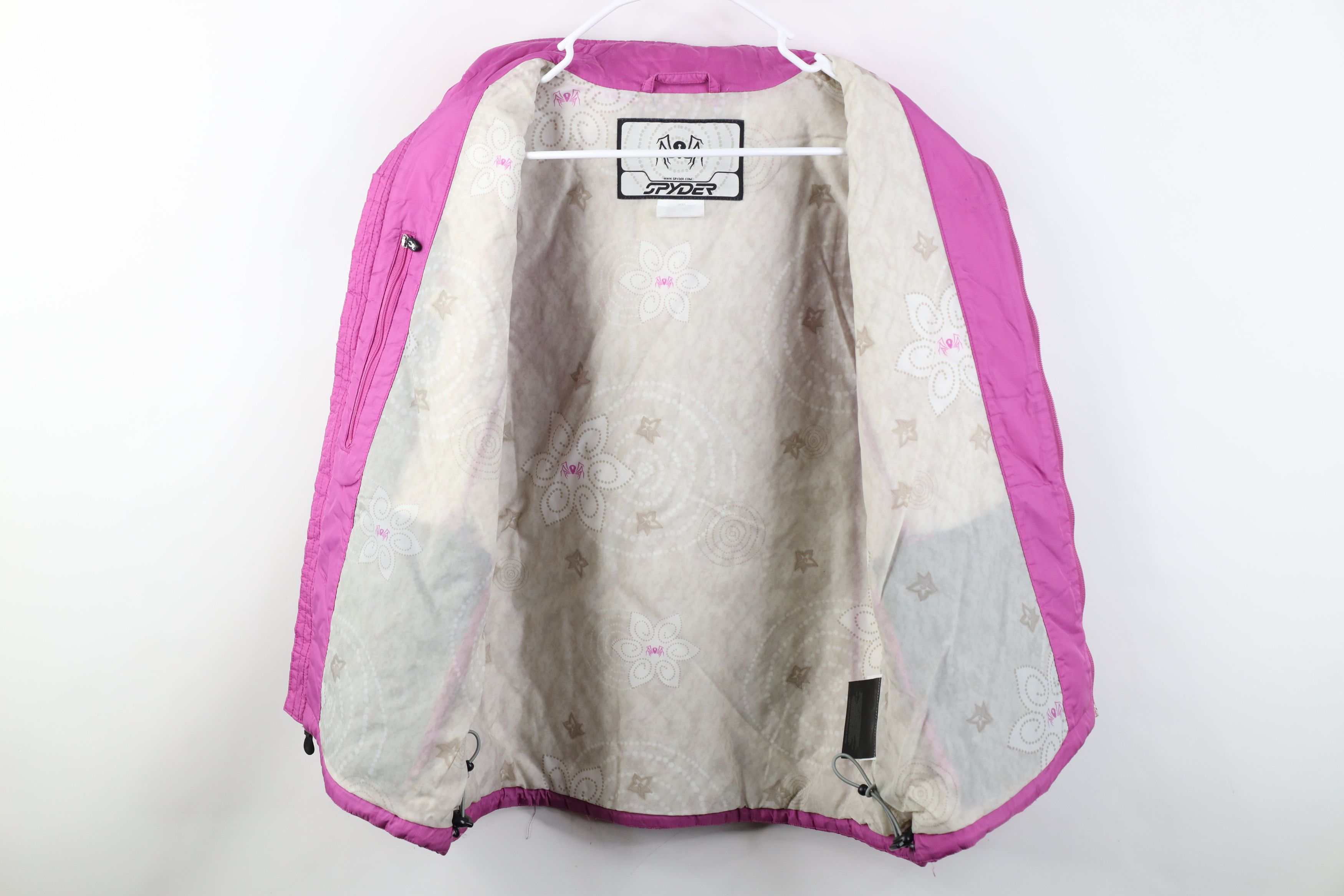 Spyder Vintage Spyder Flower Quilted Full Zip Puffer Vest Jacket Size XL / US 12-14 / IT 48-50 - 9 Thumbnail