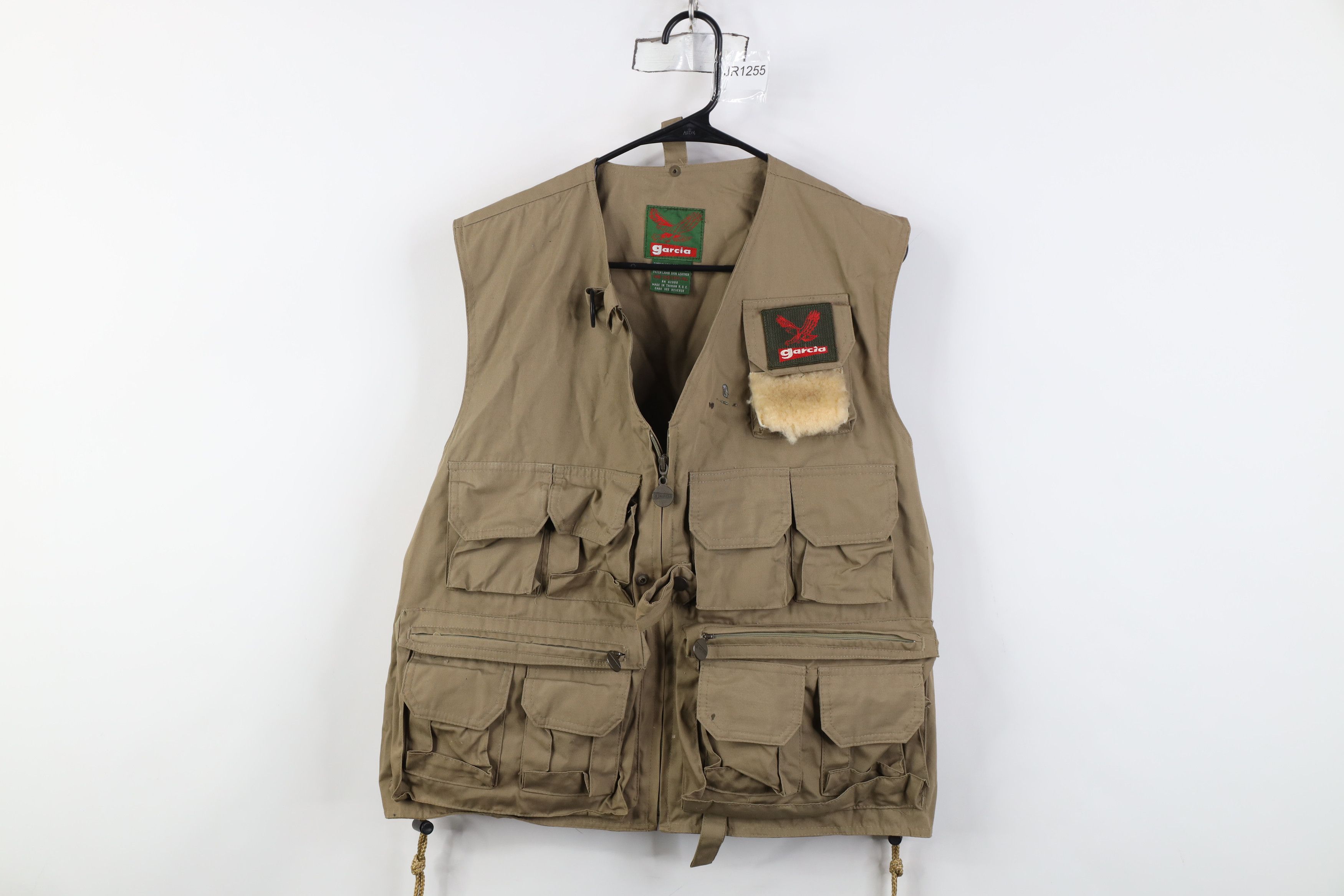 Vintage Vintage 90s Streetwear Tactical Full Zip Vest Jacket Beige Size US L / EU 52-54 / 3 - 1 Thumbnail