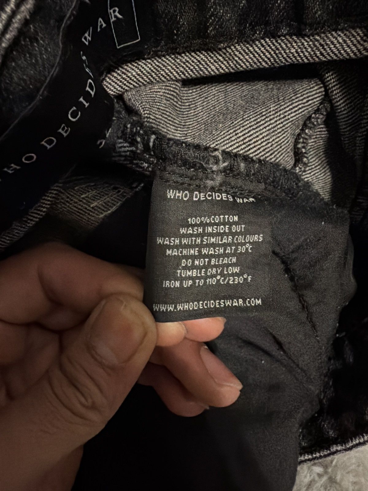 Who Decides War Who Decides War Black Denim Jeans Size US 32 / EU 48 - 11 Thumbnail