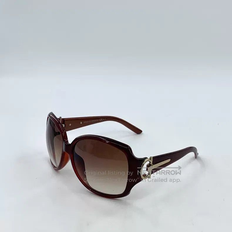 Gucci Gucci Brown round sunglasses Size ONE SIZE - 2 Thumbnail