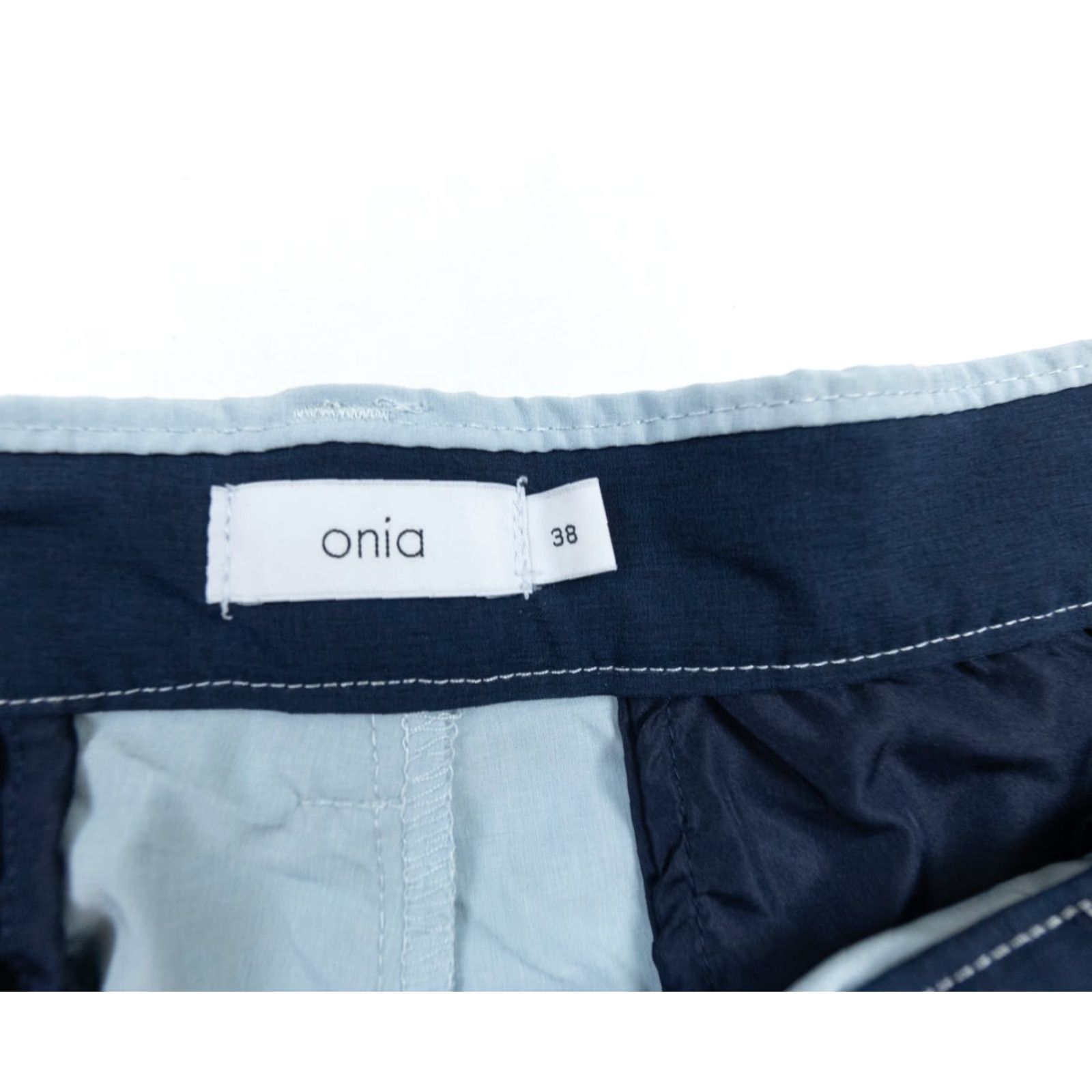 Onia Onia Shorts Mens 38 Blue Chino Versatility Short Stretch Flat Front 9" Inseam Size US 38 / EU 54 - 6 Thumbnail