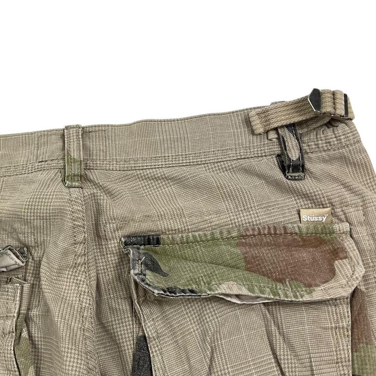 Stussy Vintage 2000s Stussy Camo Cargo Trousers - Waist: 31” Size US 31 - 5 Thumbnail