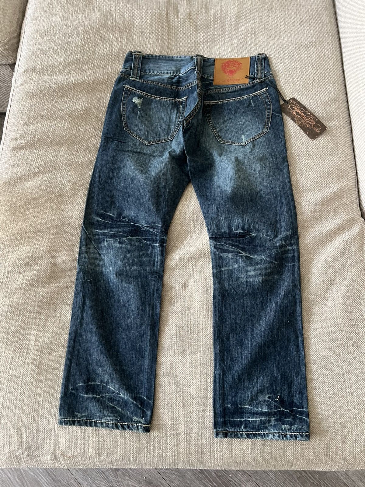 Ed Hardy Vintage Ed Hardy Tiger Denim Jeans Y2K by Christian Audigier Size US 34 / EU 50 - 16 Thumbnail