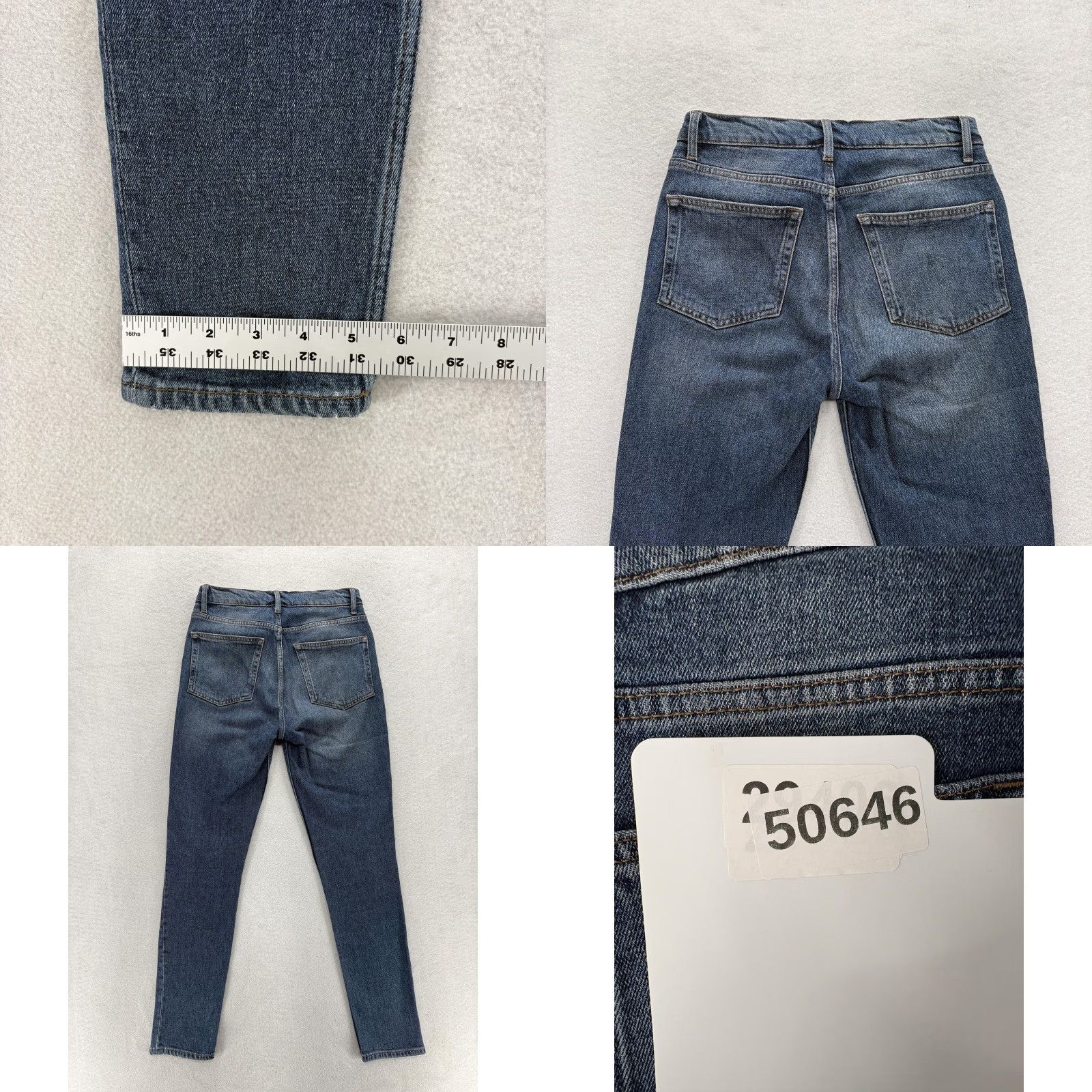 Reformation Reformation Serena High Rise Skinny Jeans Womens 26 Blue Stretch Denim Kasai Size 26" / US 2 / IT 38 - 9 Thumbnail