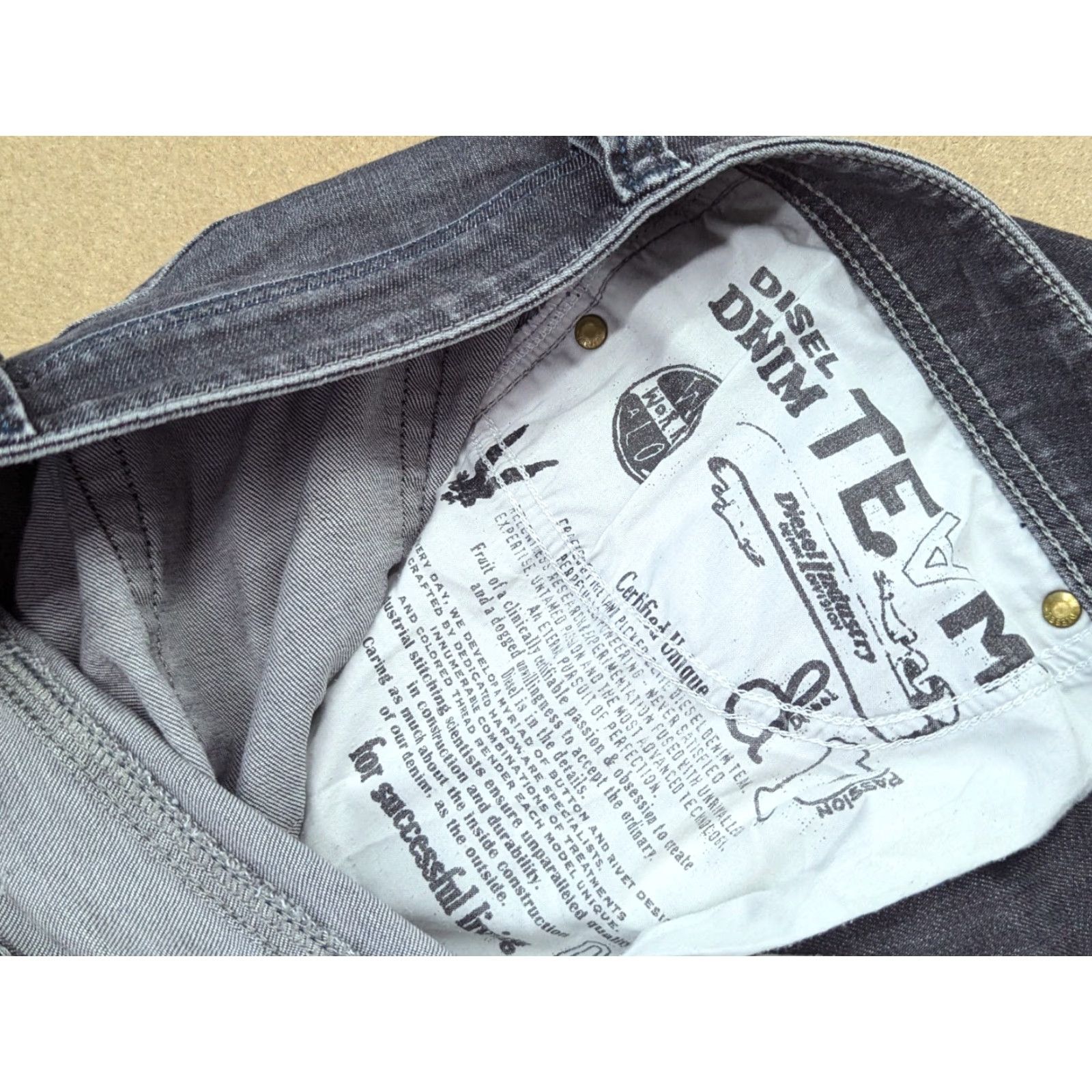 Diesel Vintage Diesel Only The Brave Mens Jeans 32x32 Denim Gray Mohawk Low Rise Straight Size US 32 / EU 48 - 3 Thumbnail