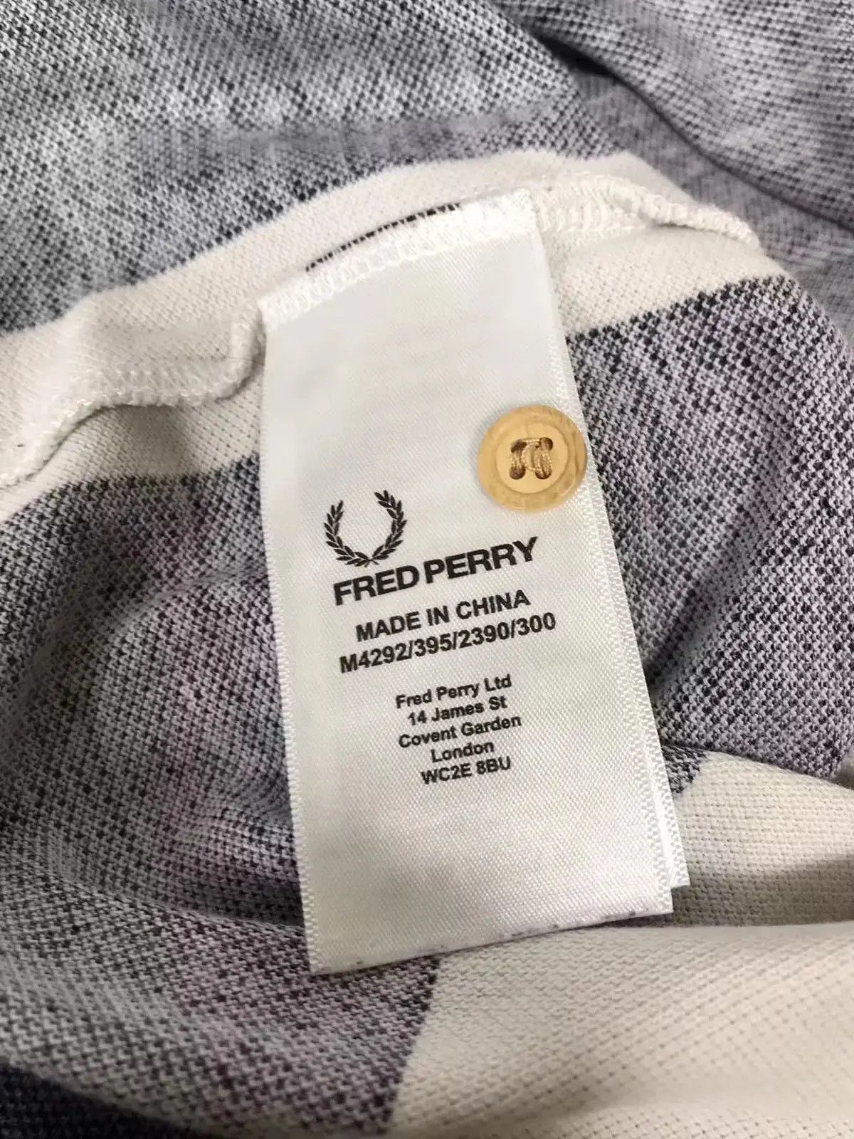 Fred Perry Fred Perry x South Sea striped polo T shirt size S Size US S / EU 44-46 / 1 - 6 Thumbnail