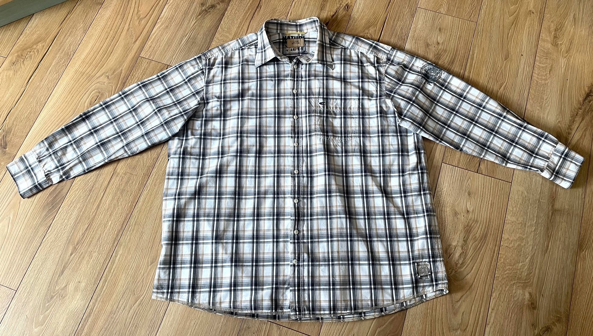 camel active Men's beige-brown checkered shirt 3XL Camel Active Size US XXL / EU 58 / 5 - 1 Thumbnail